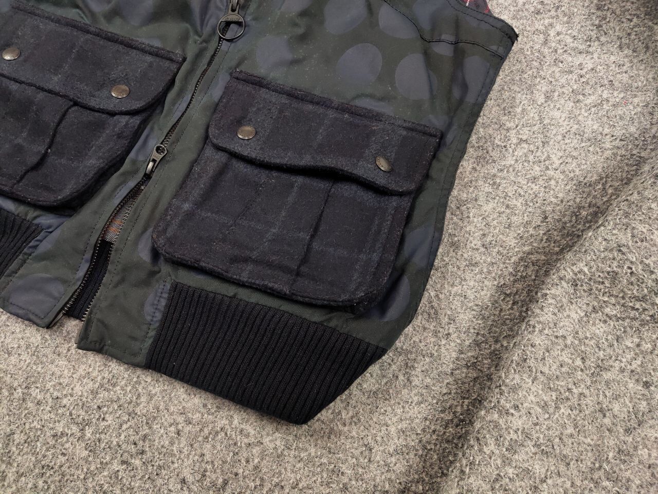 Barbour Barbour x Christopher Raeburn Women's Wax Navy Vest Jacket Size M / US 6-8 / IT 42-44 - 5 Thumbnail