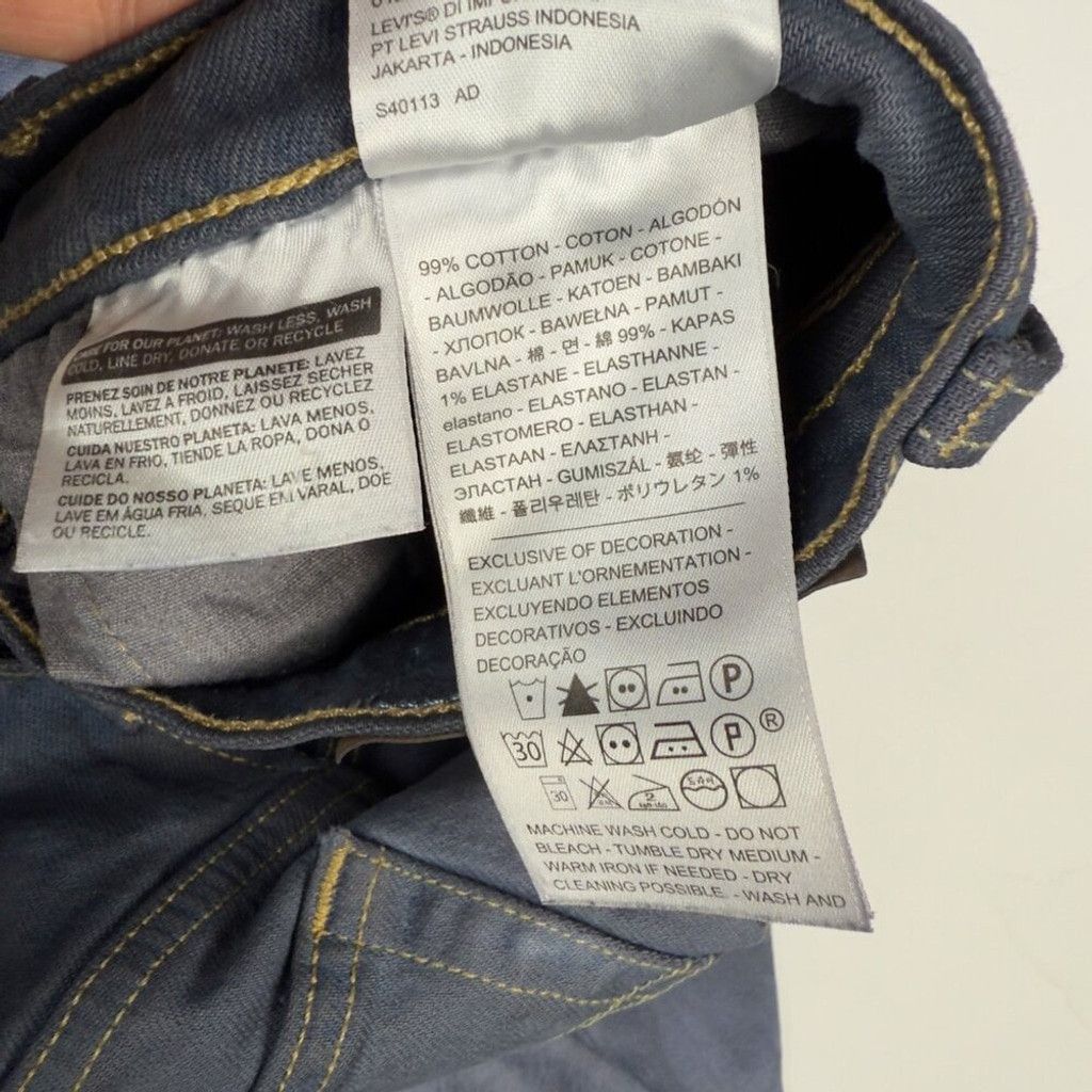 Levi's LEVI'S Vintage Rare Tie-dye Cropped Blue Denim Jeans sz 25 Size 25" / US 0 / IT 36 - 5 Thumbnail