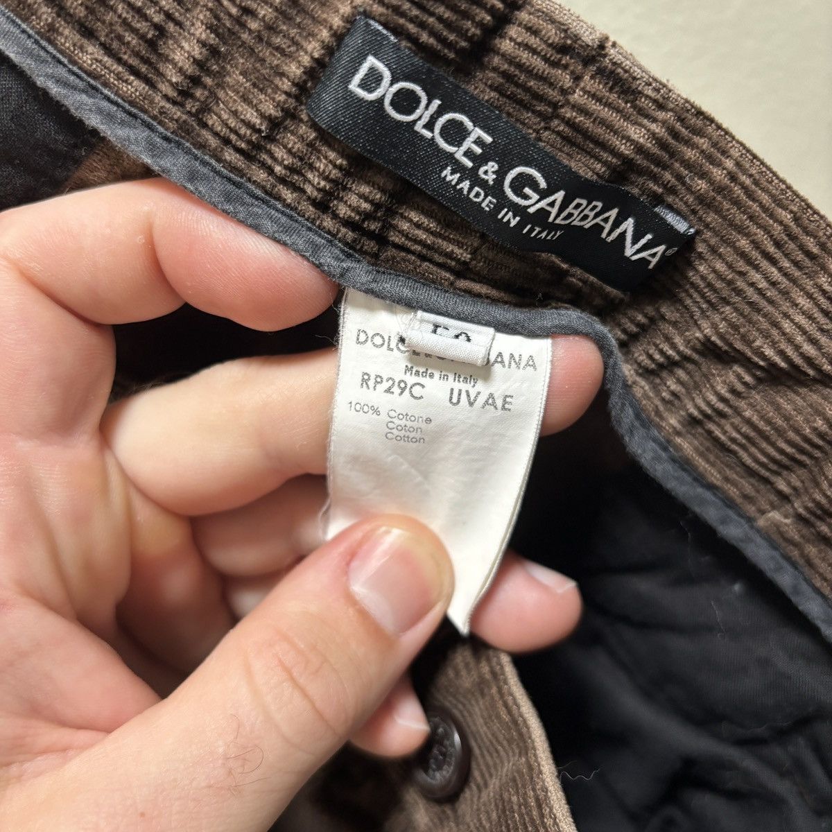 Dolce & Gabbana Dolce & Gabbana Corduroy Pants Size US 34 / EU 50 - 8 Thumbnail