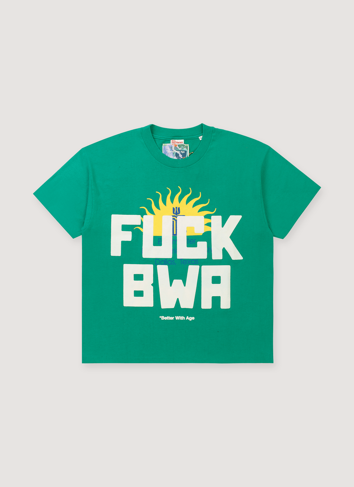 Better With Age Fuck BWA Tee Green (Dallas) Size US L / EU 52-54 / 3 - 1 Thumbnail