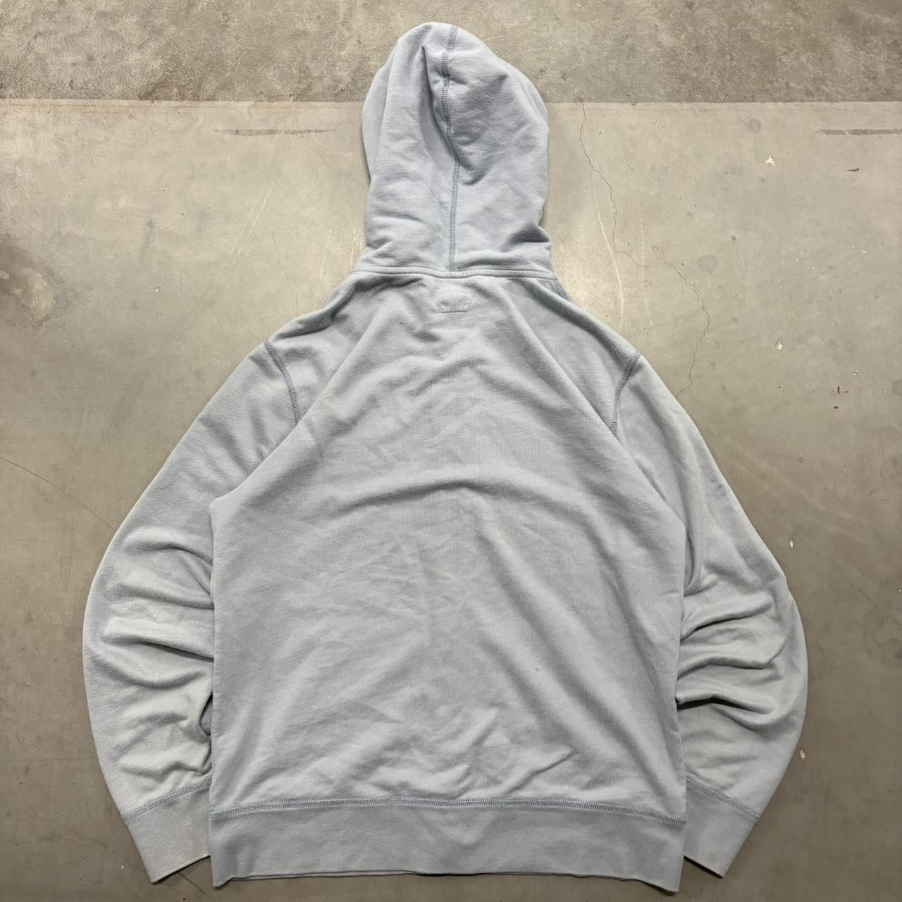 Vintage Crazy Vintage Y2K/2000s Blank Baby Blue Minimalistic Zipup Hoodie! Size US M / EU 48-50 / 2 - 2 Thumbnail