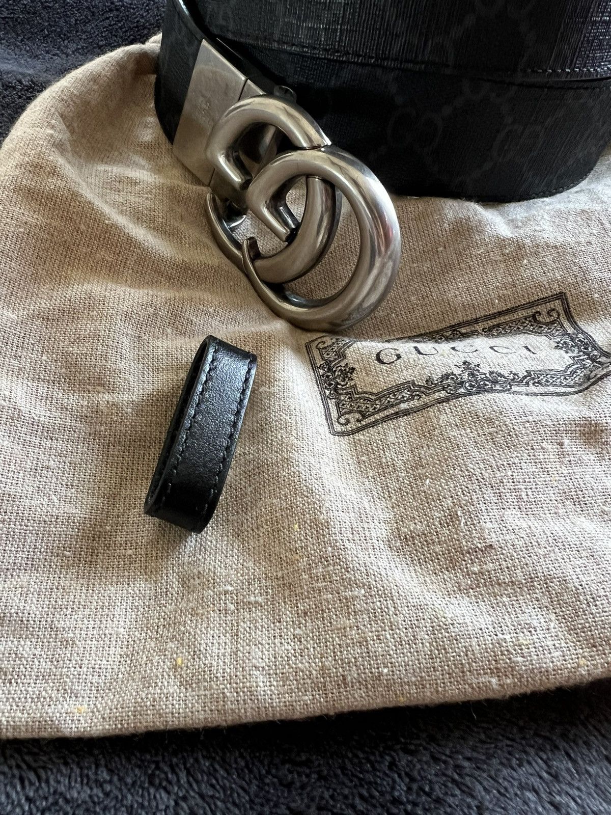 Gucci GUCCI GG MARMONT REVERSIBLE BELT Size 40 - 20 Thumbnail