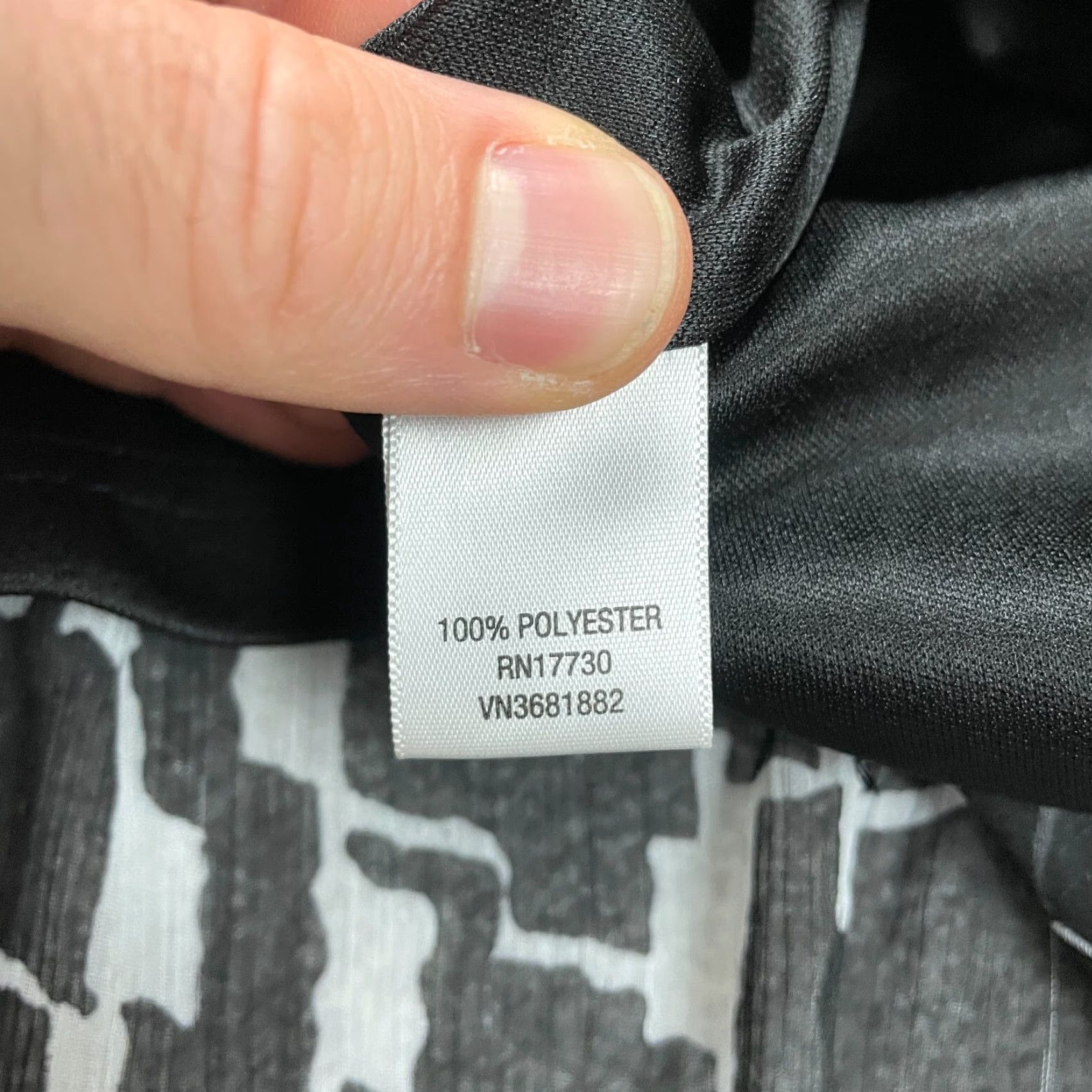 Merona Merona Dress Womens Small Black White Geometric Chiffon Halter Midi Sleeveless Ruffle Button Shirt? Size S / US 4 / IT 40 - 5 Thumbnail