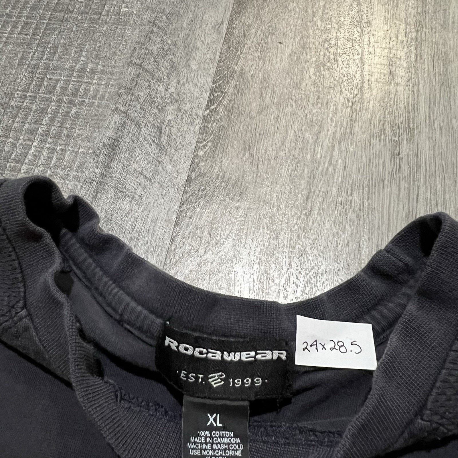 Rocawear VTG Rocawear Y2K Shirt Black Distressed Hip Hop Skater Shirt Size US XL / EU 56 / 4 - 6 Thumbnail