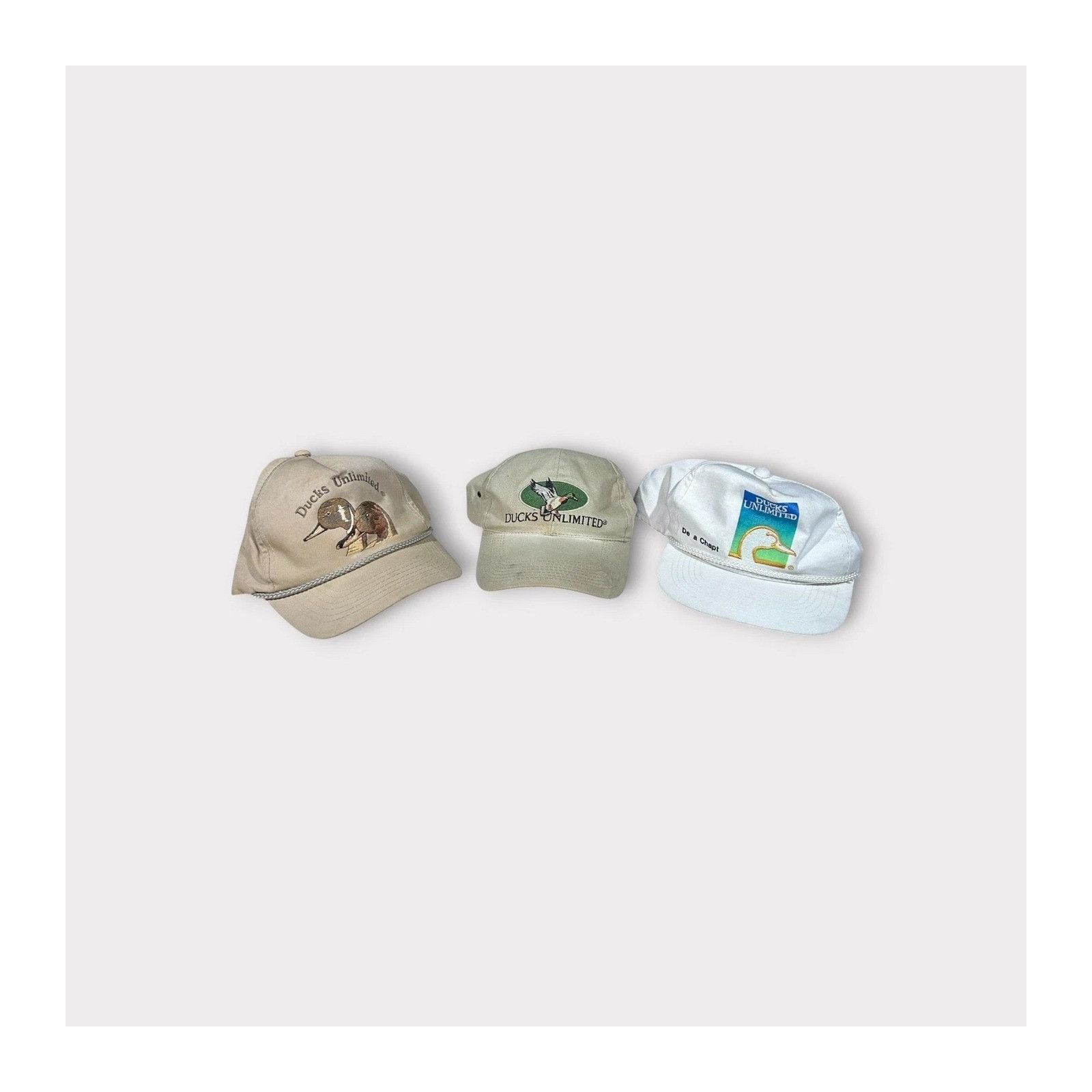 Vintage Lot of 10 Fishing Animal Snapback Hat Pin Ducks Unlimited VT Size ONE SIZE - 4 Thumbnail