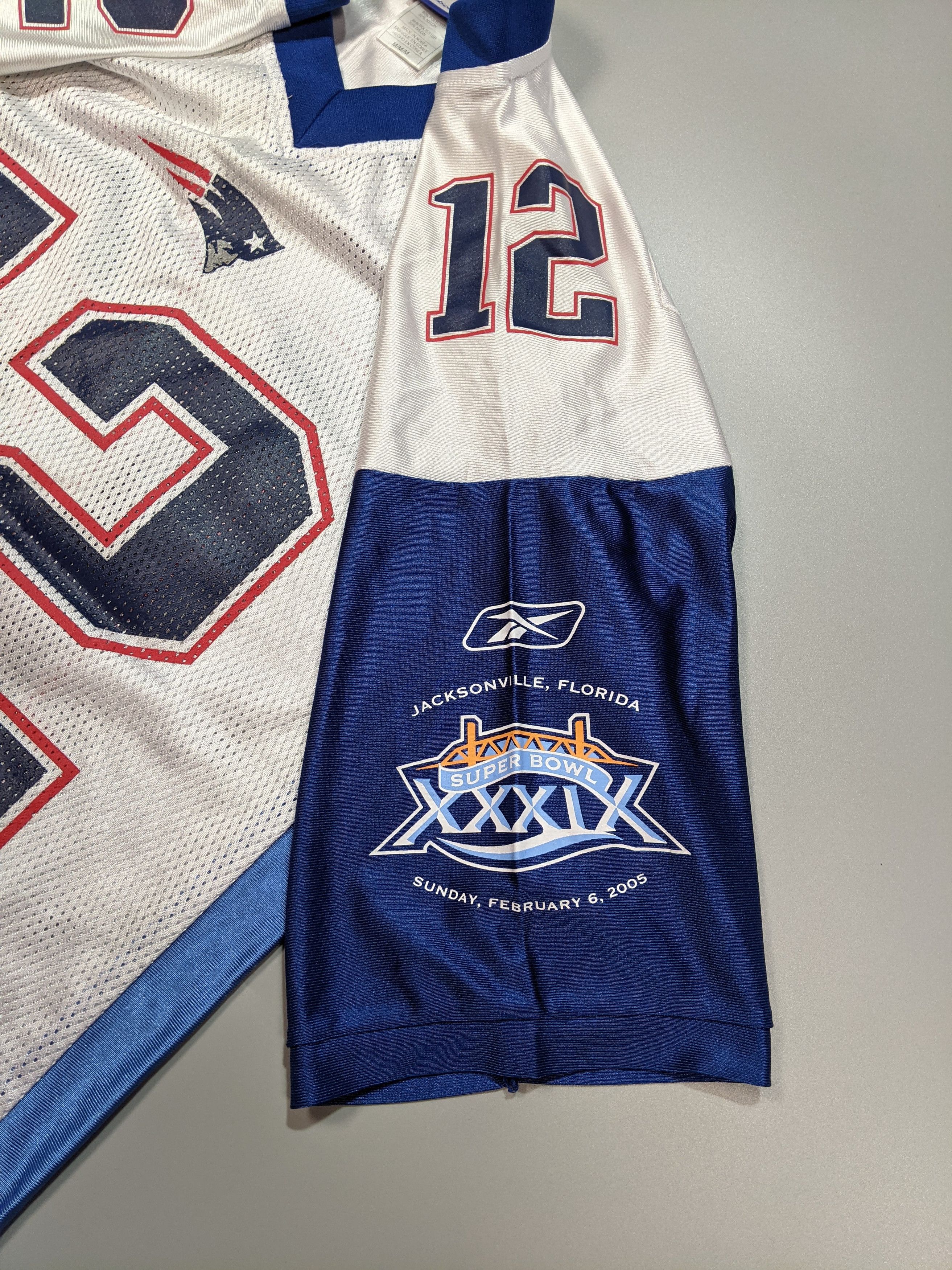 Reebok Rugby Football Jersey TOM BRADY 12 Super Bowl Jersey NEP Size US M / EU 48-50 / 2 - 5 Thumbnail
