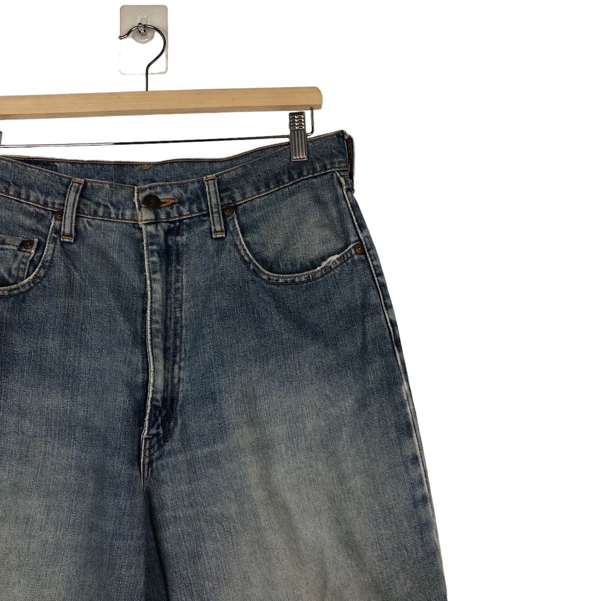 Levi's 🔥Vintage Levi’s Biker Denim Jeans Distressed Japan Size US 34 / EU 50 - 6 Thumbnail