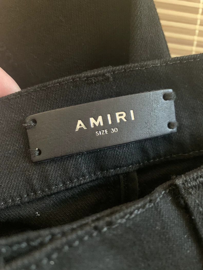 Amiri Amiri Black Denim Pants with Artistic Patchwork-2506 Size US 30 / EU 46 - 2 Thumbnail
