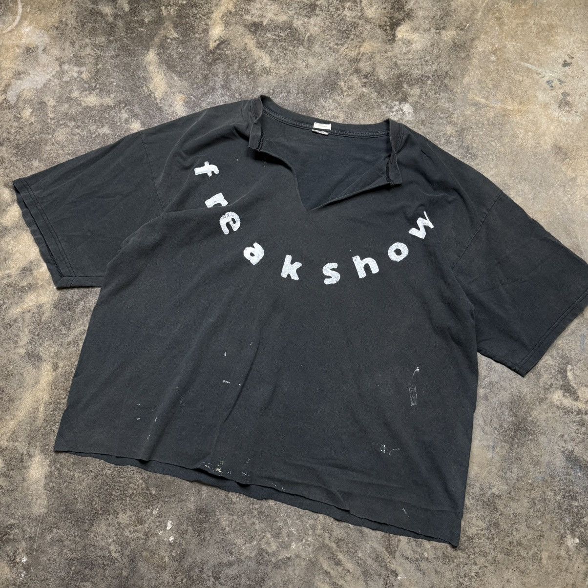 Vintage vintage cutsom freak show clown baggy crop style tshirt Size US XL / EU 56 / 4 - 3 Thumbnail