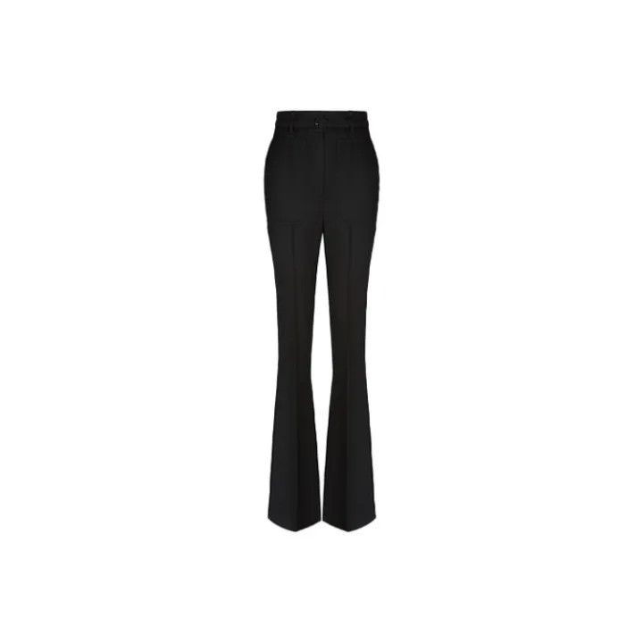 Givenchy Black Flared Casual Trousers for Women