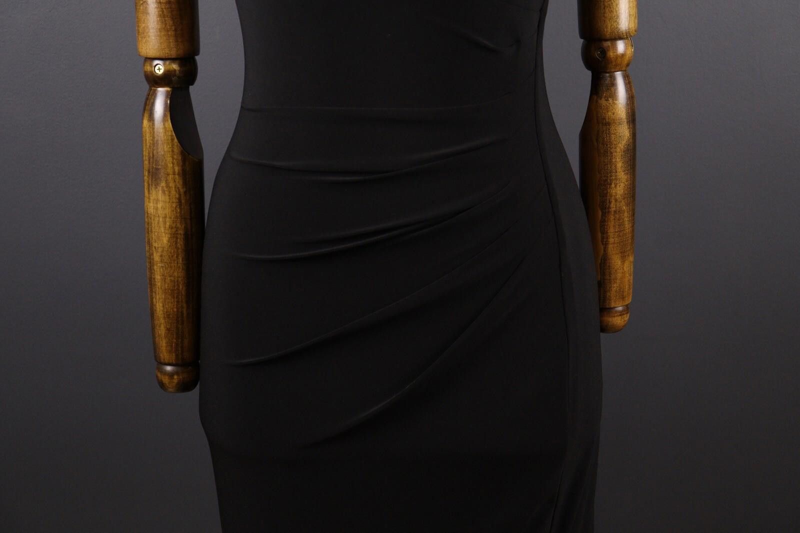 Lauren Ralph Lauren Lauren Ralph Lauren Black Cowl Neck Midi Dress Size 4 Size S / US 4 / IT 40 - 3 Thumbnail