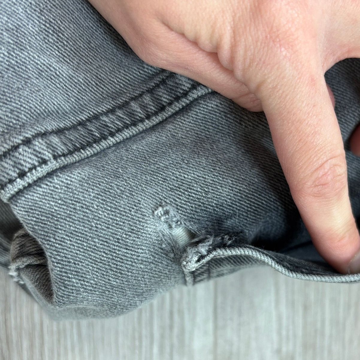 Nudie Jeans Nudie Jeans Co Thin Finn Superused Grey Denim Jeans 33x31 Size US 33 - 13 Thumbnail