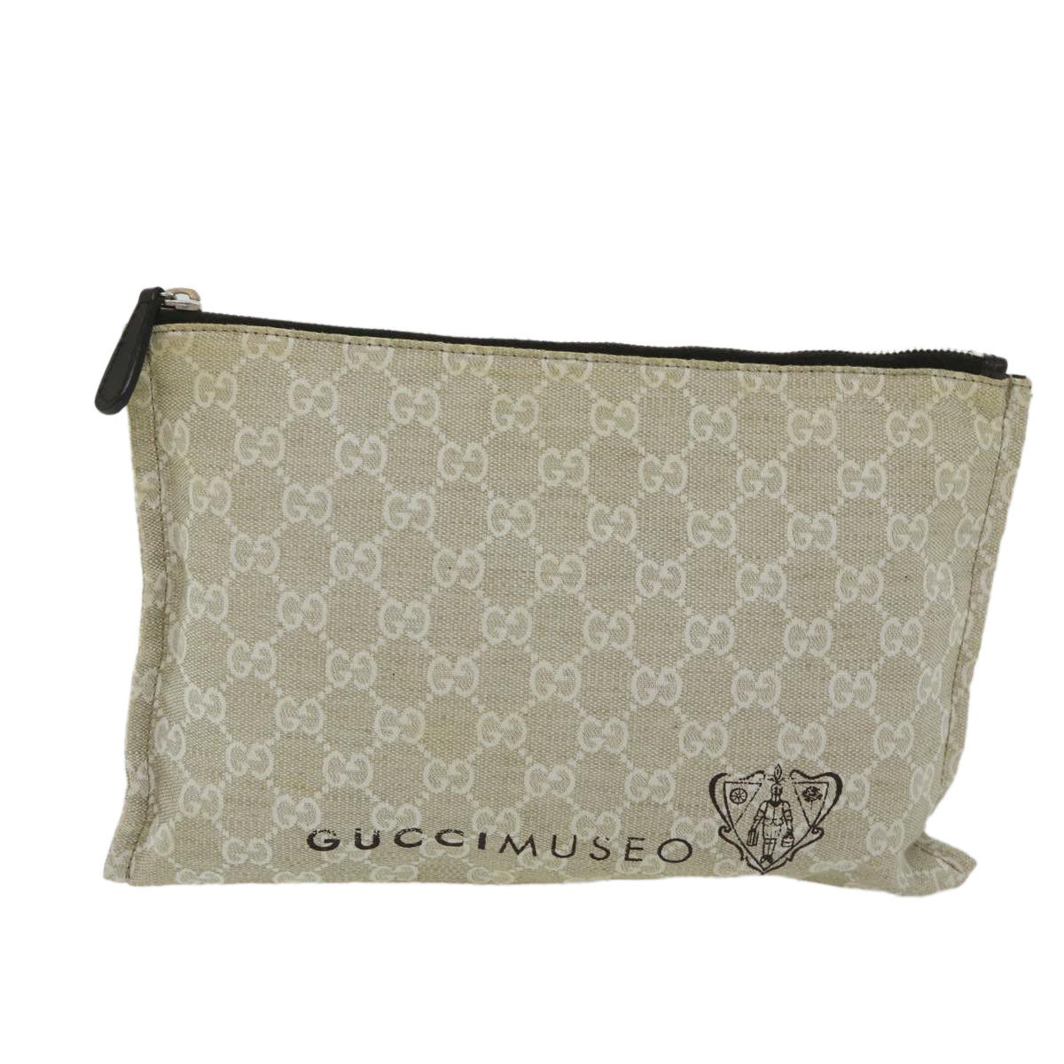 Gucci Gg Canvas Beige Canvas Clutch Bag (Pre-Owned) Size ONE SIZE - 1 Thumbnail