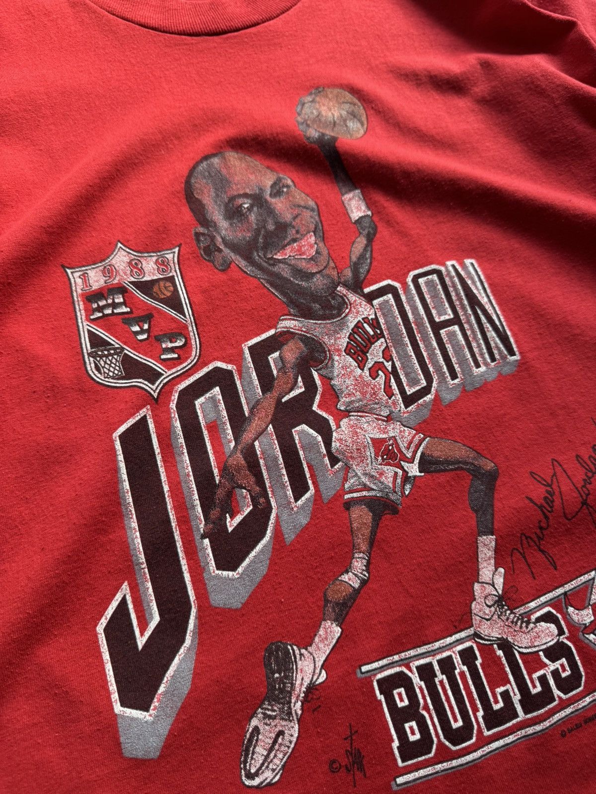 Vintage Chicago Bulls Michael Jordan 90s Vintage 1988 T shirt Xl Size US L / EU 52-54 / 3 - 3 Thumbnail