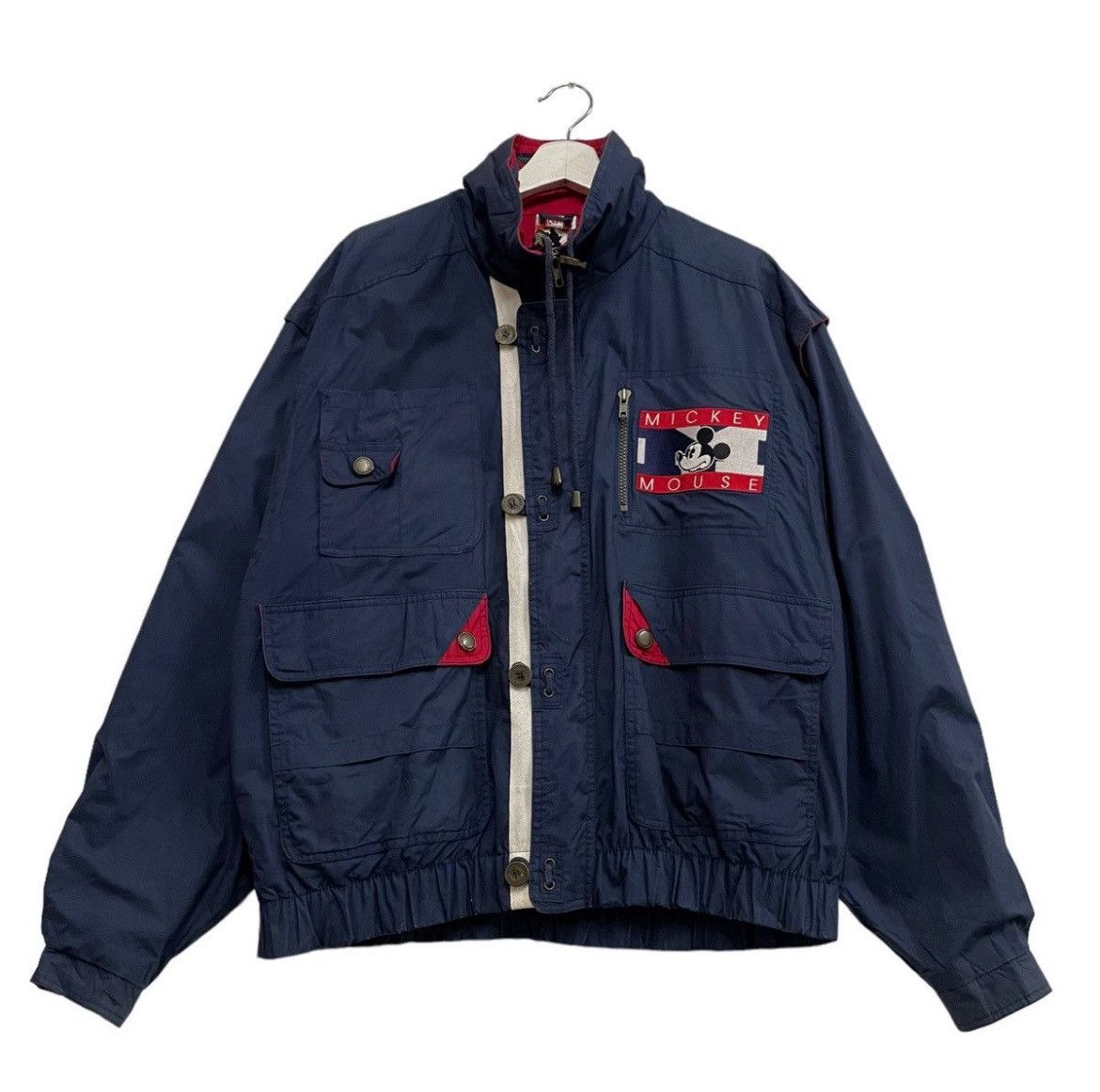 Japanese Brand 💥90s MICKEY DISNEY UTILITY LIGHT JACKET Size US M / EU 48-50 / 2 - 1 Thumbnail