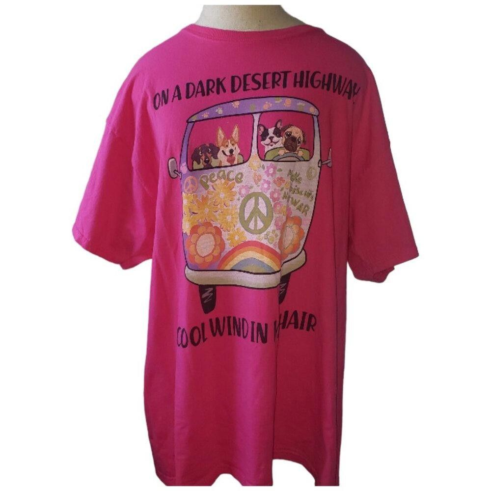 Fruit Of The Loom CT1644 Graphic Ladies Tee "On a dark Desert Highway" XL Size XL / US 12-14 / IT 48-50 - 1 Thumbnail