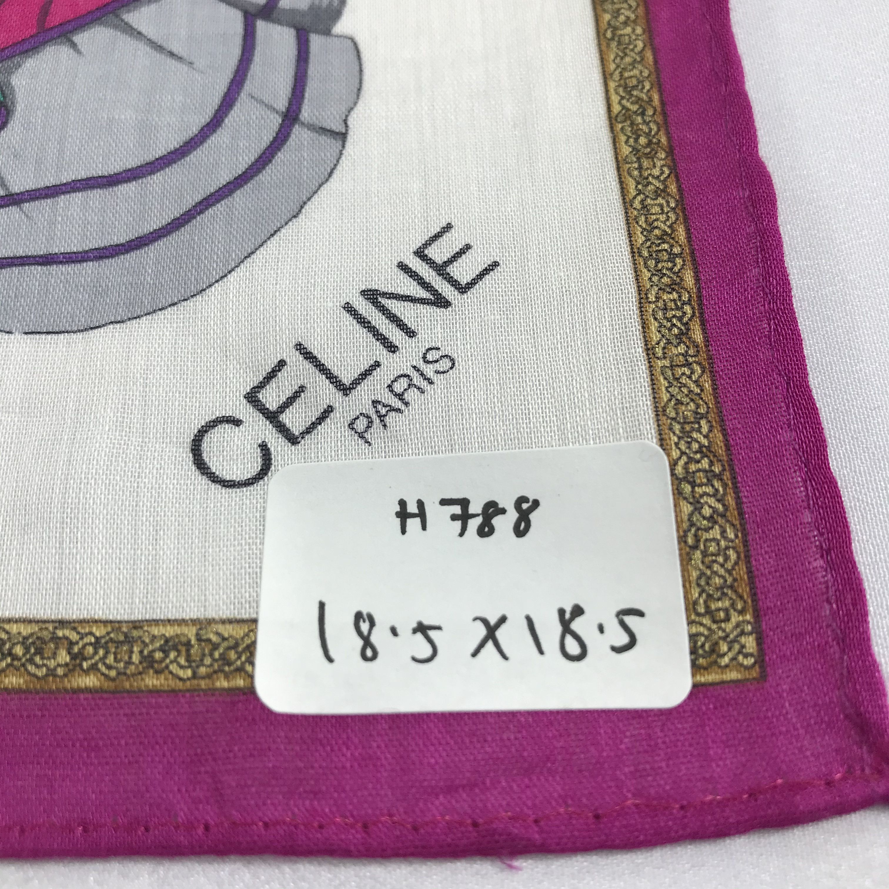 Celine Celine Handkerchief Neckerchief Bandana H788 Size ONE SIZE - 5 Thumbnail