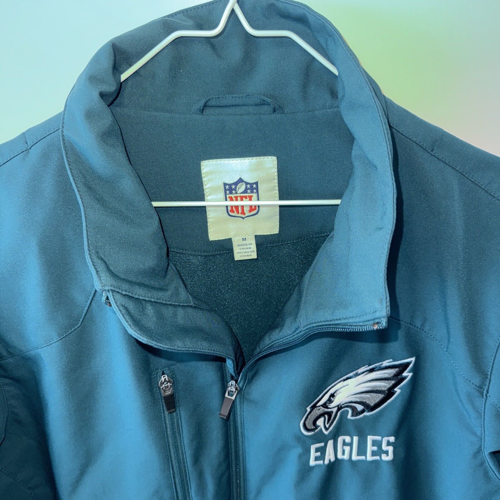Philadelphia Eagles Lightweight Coat Jacket M GIII Fleece