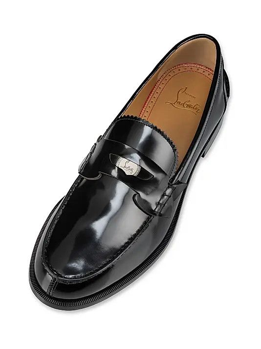 Christian Louboutin os11x0126 Penny Leather Loafers in Black Size US 9 / EU 42 - 4 Thumbnail