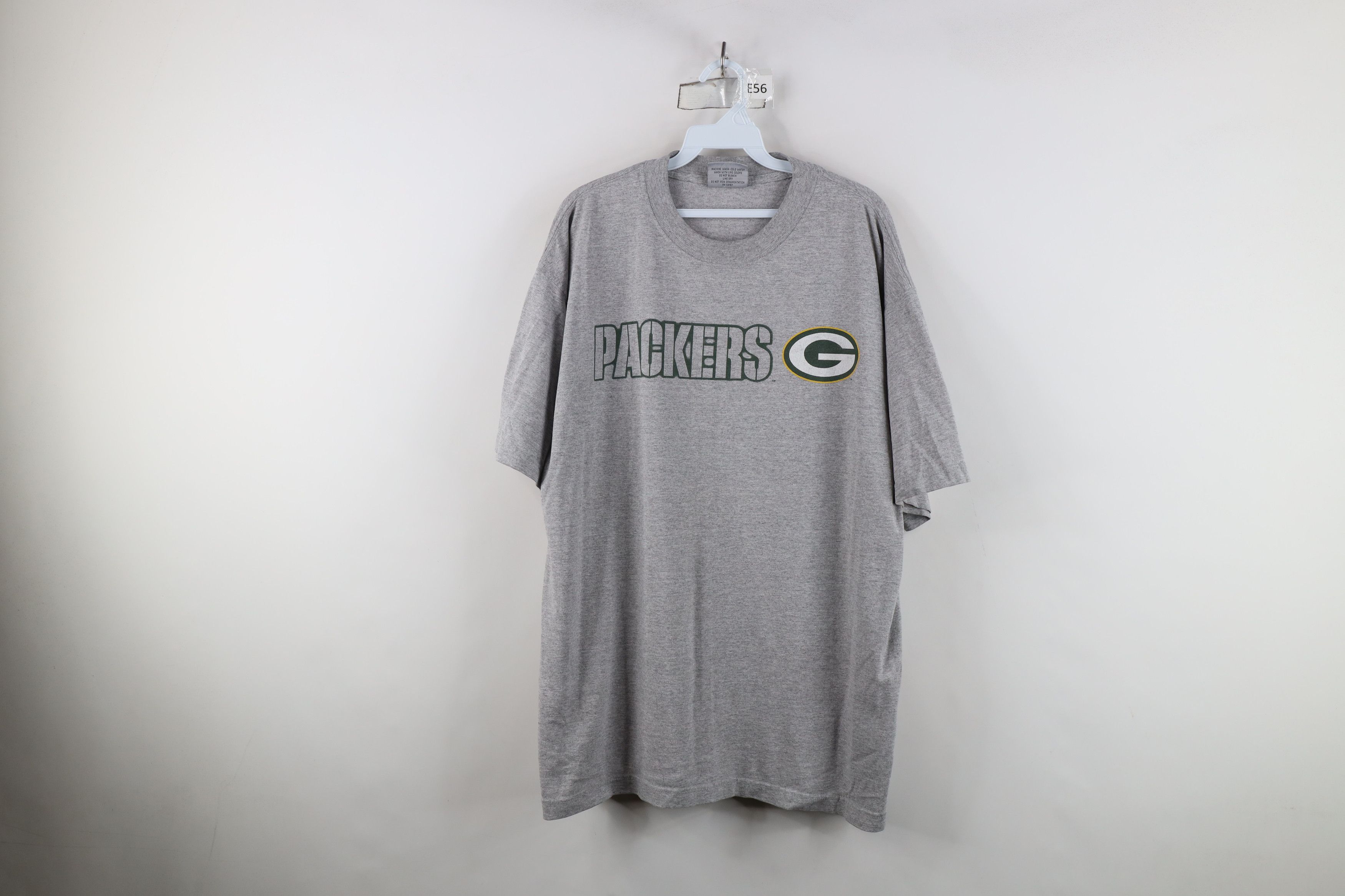 Majestic Vintage 90s Majestic Packers Football T-Shirt Heather Gray Size US L / EU 52-54 / 3 - 1 Thumbnail