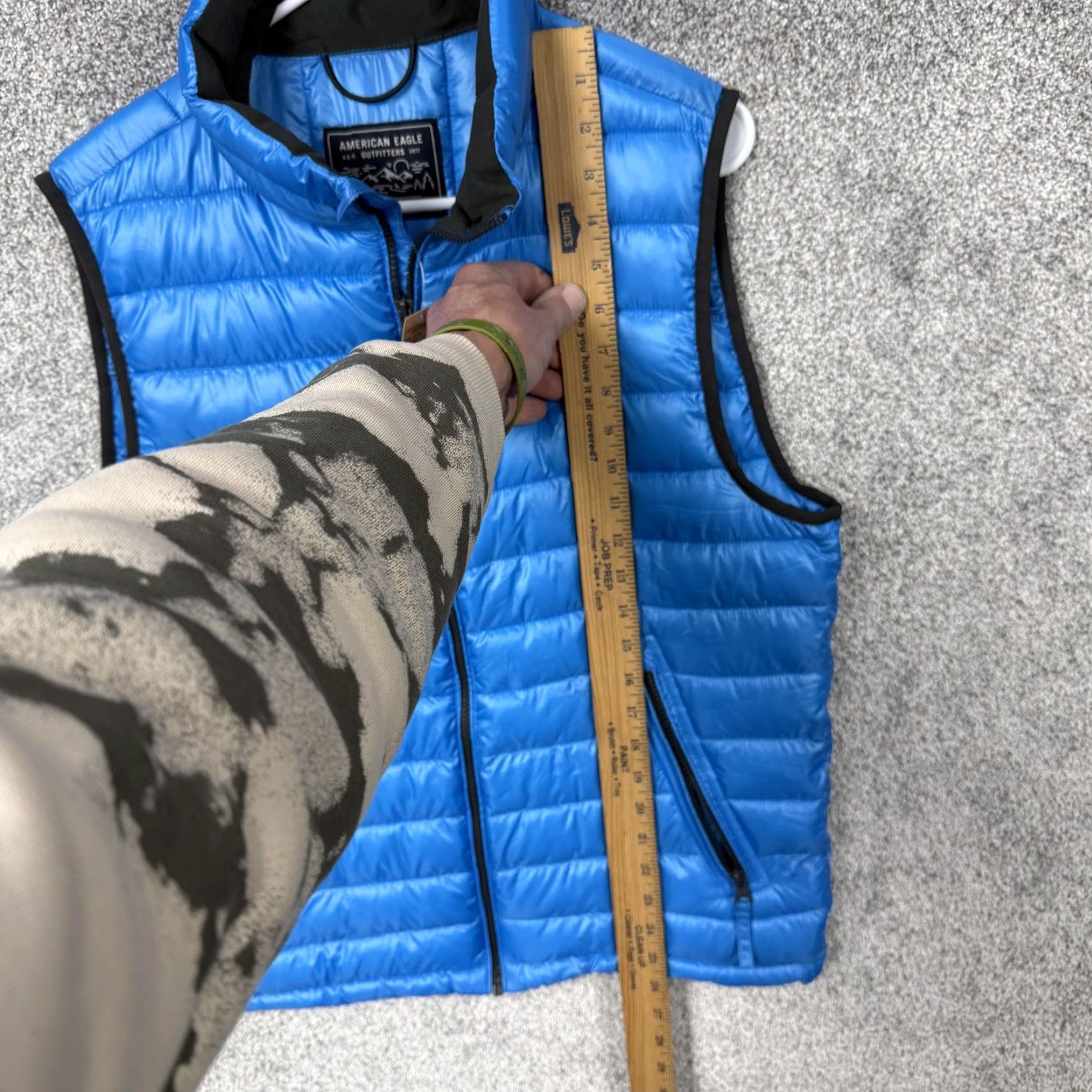 American Eagle Outfitters American Eagle Outfitters Vest Mens Small Blue Quilted Puffer Full Zip Outdoor Size US S / EU 44-46 / 1 - 4 Thumbnail