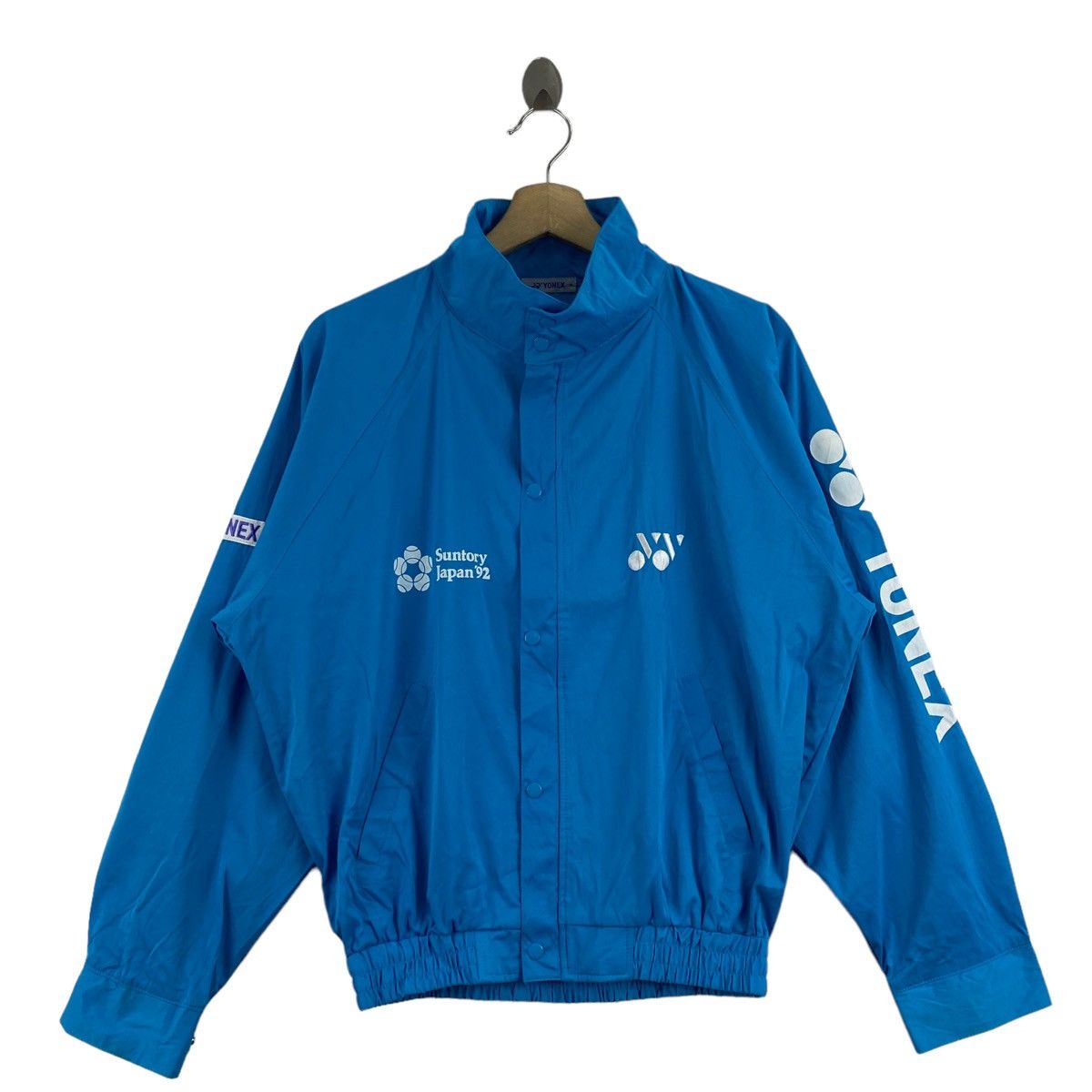 SUNTORY Japan 1992 Badminton Sportswear TV Staff Print Blue