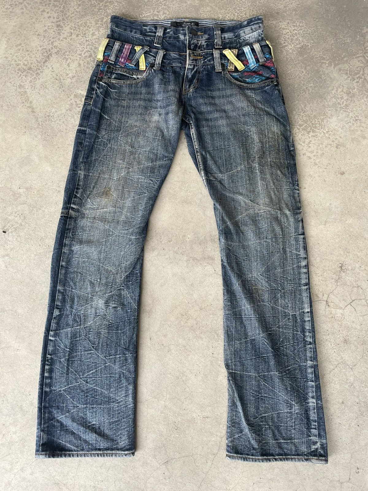 If Six Was Nine Vintage Dominate Double Waist Denim Pants Size US 32 / EU 48 - 1 Thumbnail