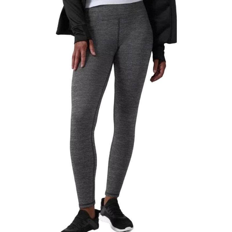 Athleta Altitude Tight Leggings Polartec Power Stretch Grey