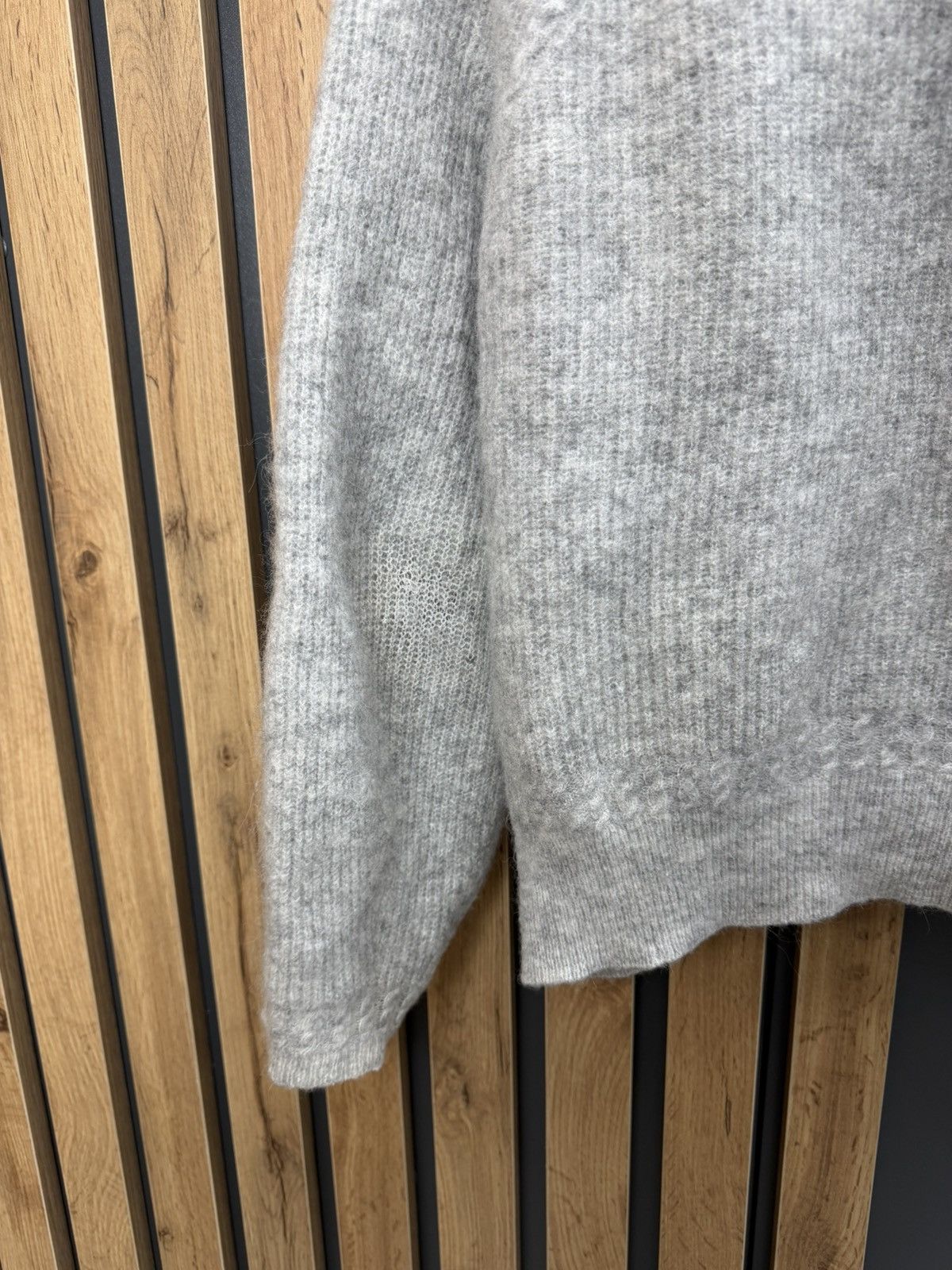 Sezane Sezane La Maille Grey Baby Alpaca Blend Sweater Womens XS Size XS / US 0-2 / IT 36-38 - 13 Thumbnail