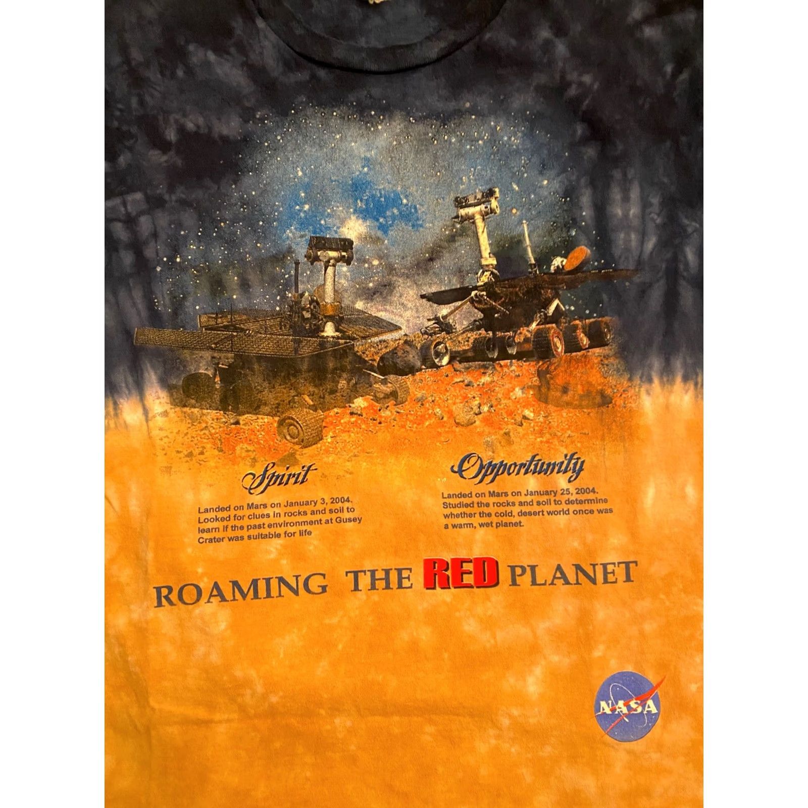 NASA NASA T-Shirt Mars Tie Dye XL Men Short Sleeve Multicolor 22” X 27” Size US XL / EU 56 / 4 - 2 Thumbnail