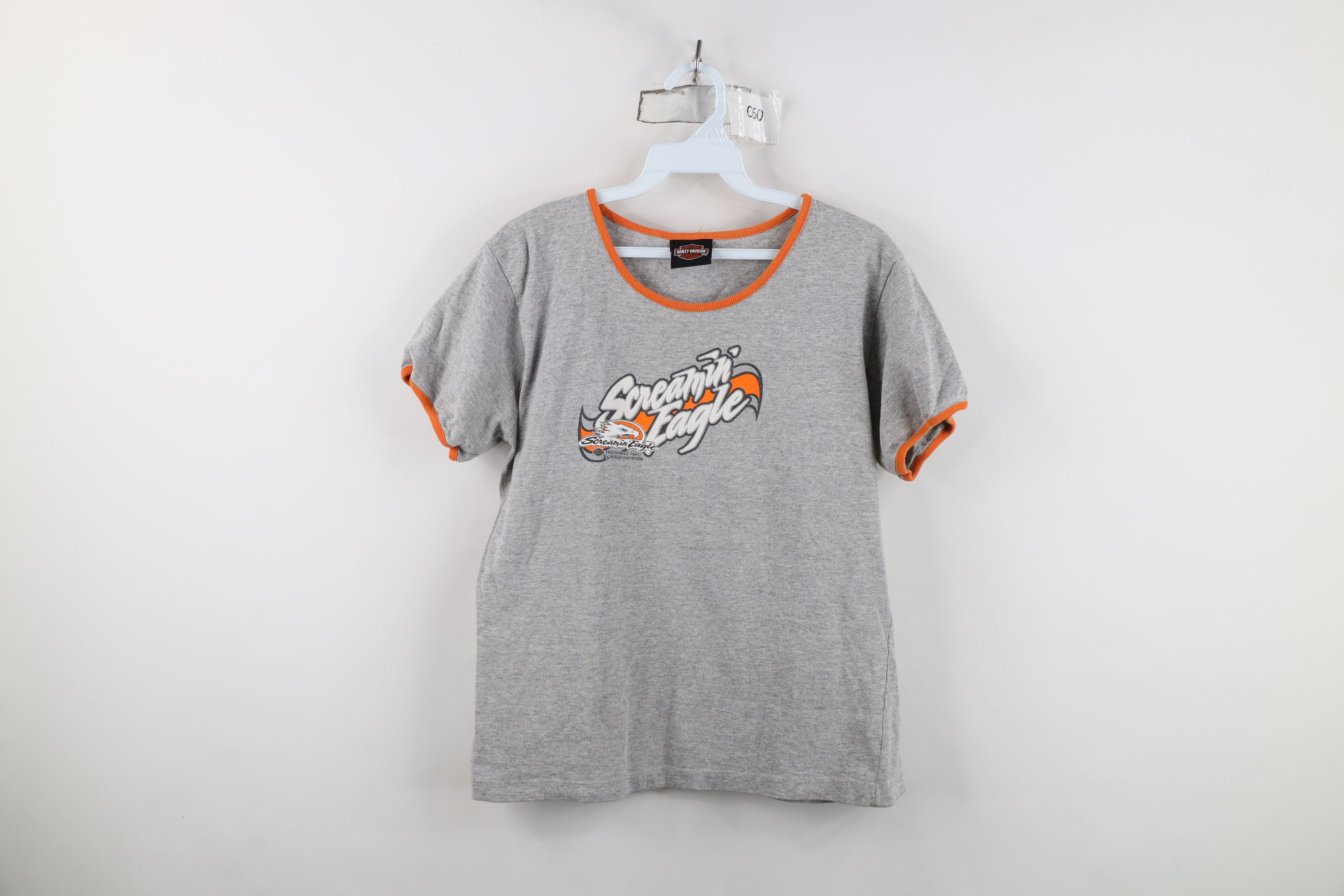 Harley Davidson Vintage Y2K Harley Davidson Screaming Eagle Ringer T-Shirt Size L / US 10 / IT 46 - 1 Thumbnail