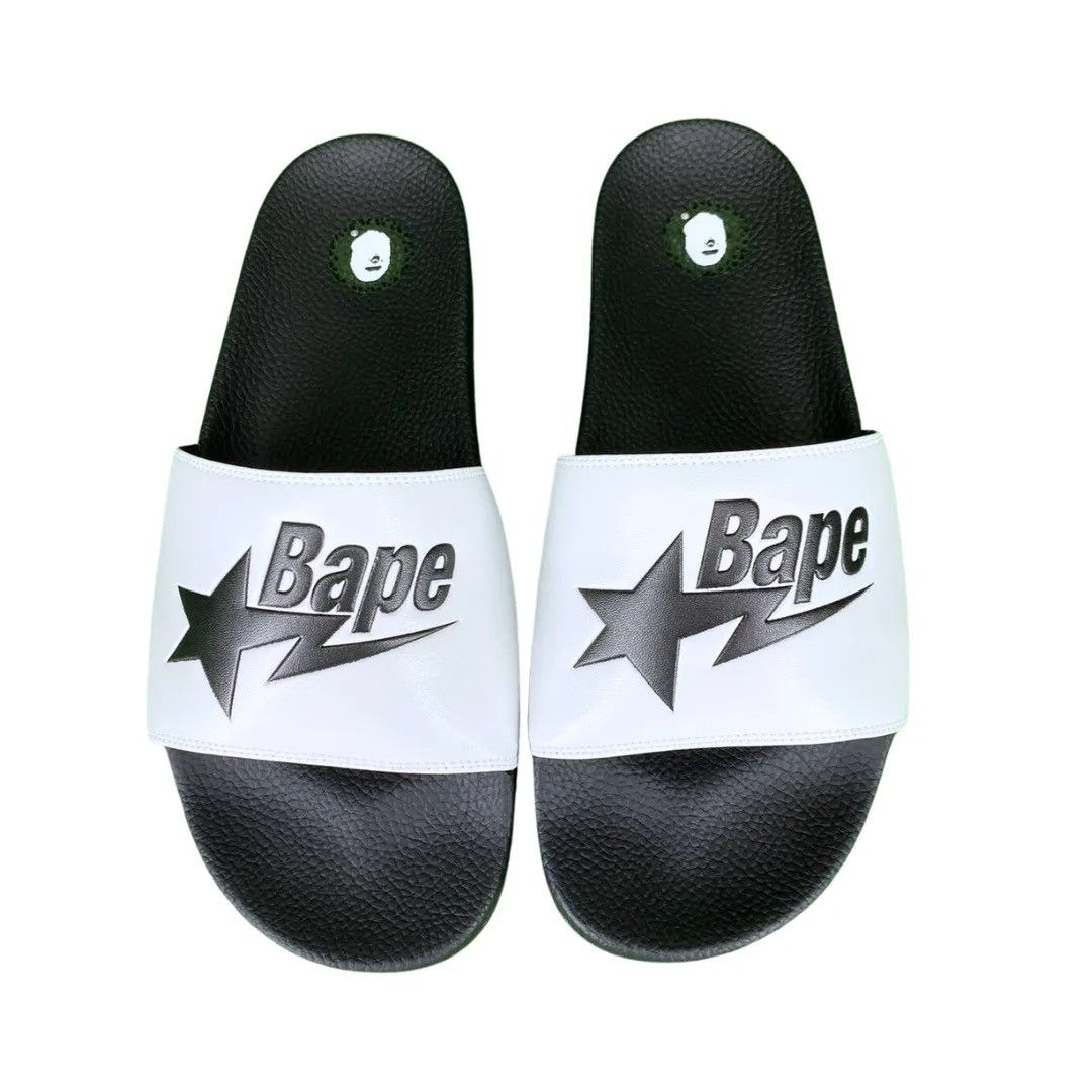 Bape BAPE Bag 2022 Premium Japan Exclusive Pack Slides White Size US 8 / EU 41 - 1 Thumbnail
