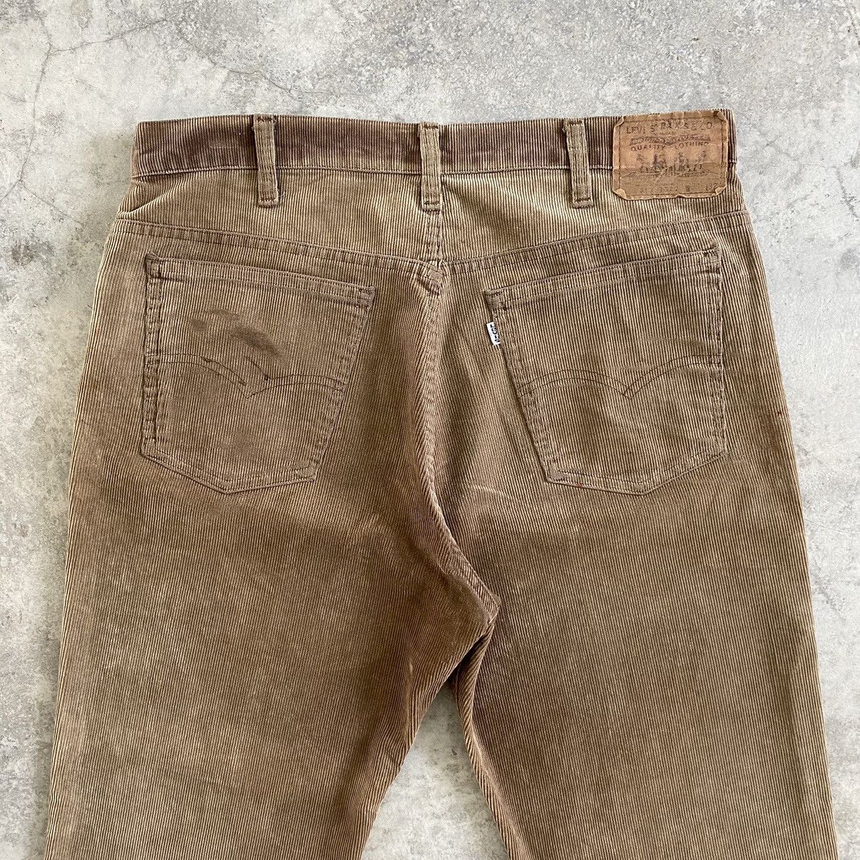 Levi's Vintage 70’s Levis 517 Faded Brown Corduroy Flared Jeans Size US 34 / EU 50 - 20 Thumbnail