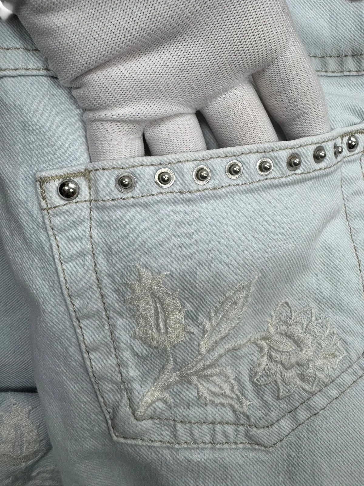Isabel Marant Isabel Marant Crop Embroidery Jeans size 36 Size 26" / US 2 / IT 38 - 17 Thumbnail