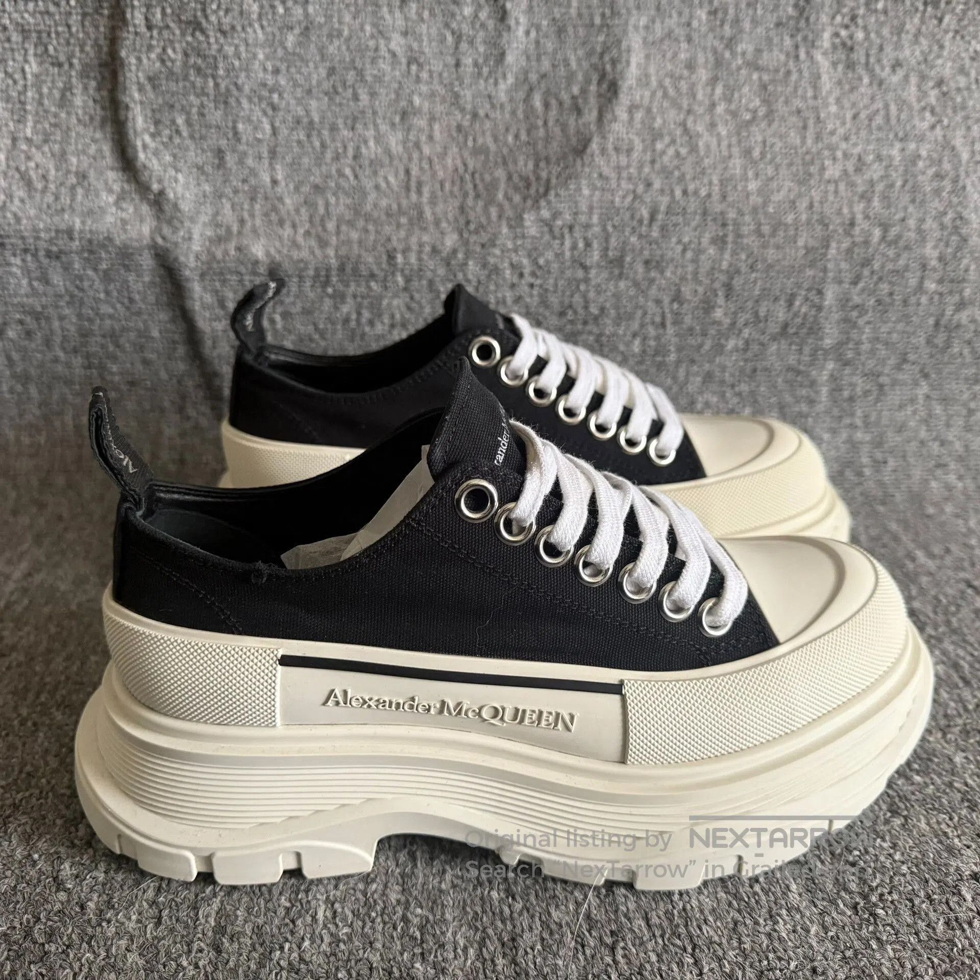 Alexander McQueen Alexander McQueen Platform Canvas Shoes. Size US 4.5 / IT 34.5 - 4 Thumbnail