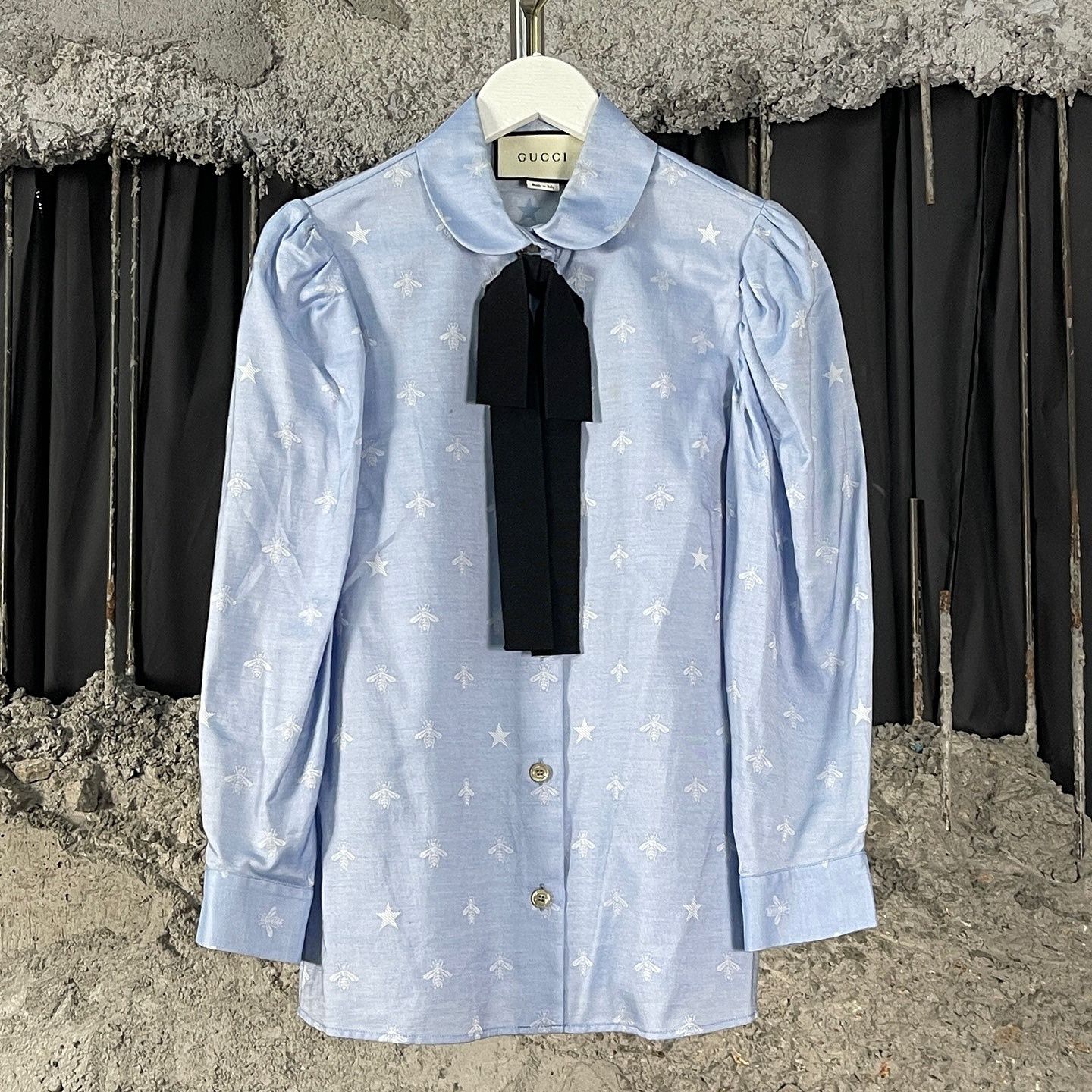 Gucci Gucci Bee Star Pattern Button Up Shirt Size 38 Size XS / US 0-2 / IT 36-38 - 1 Thumbnail
