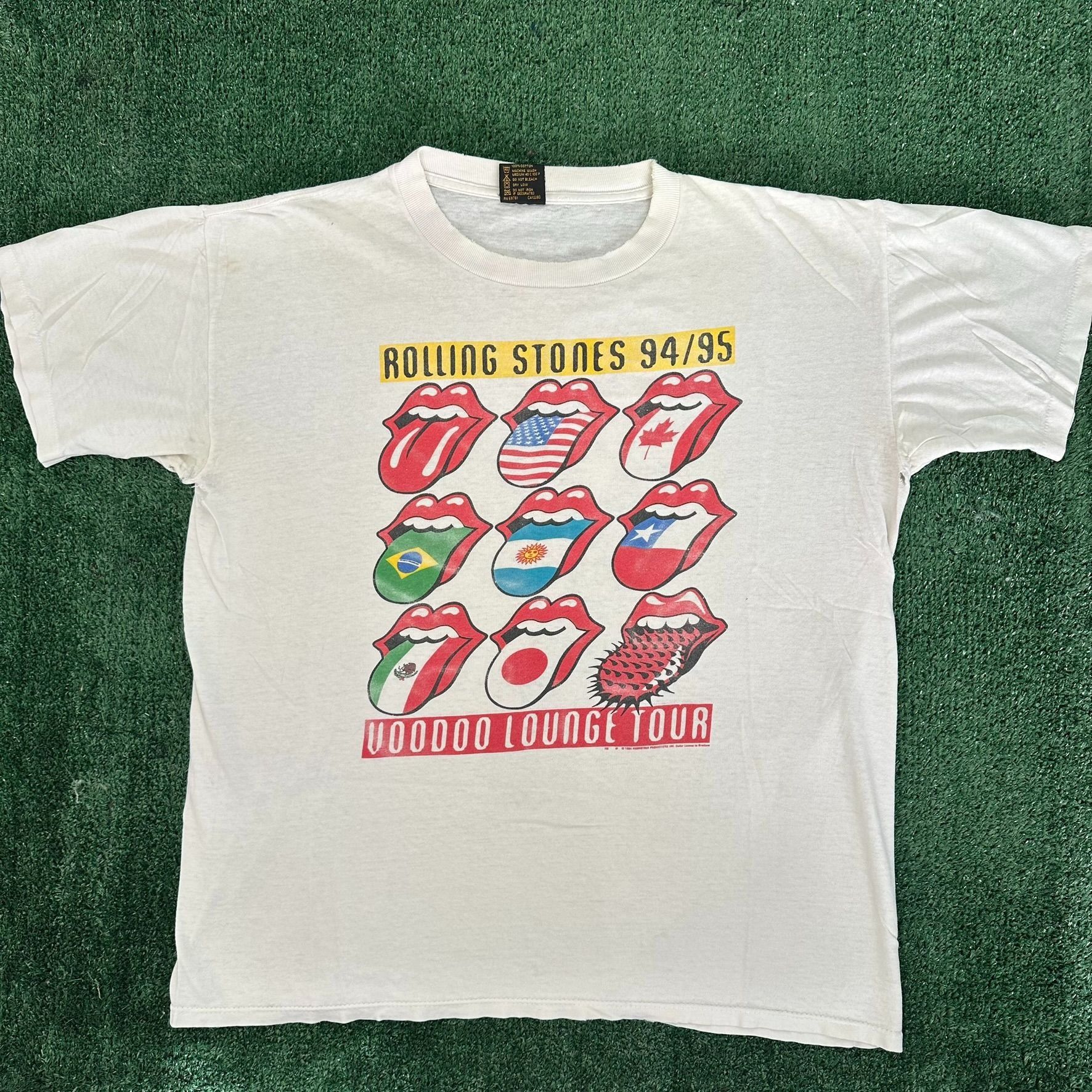 Brockum Vintage Rolling Stones Voodoo Lounge T-Shirt 1994 Band Tee Size US L / EU 52-54 / 3 - 1 Thumbnail