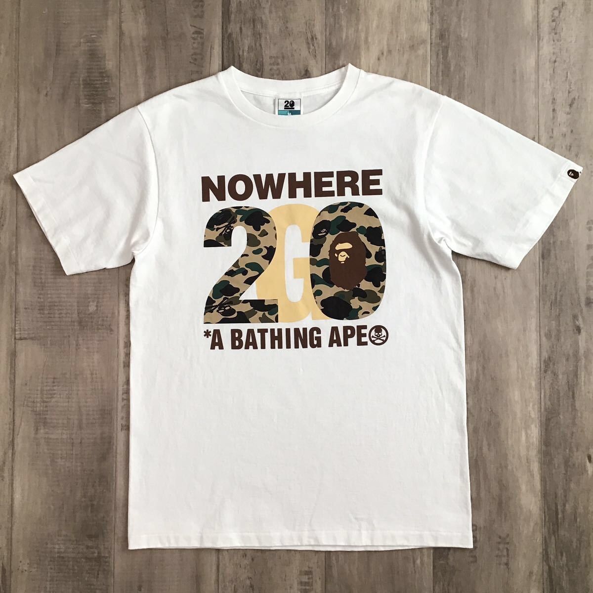 image of Bape × Mastermind Nw 20Th Anniversary T-Shirt Mmj Nigo in White, Men's (Size Medium)