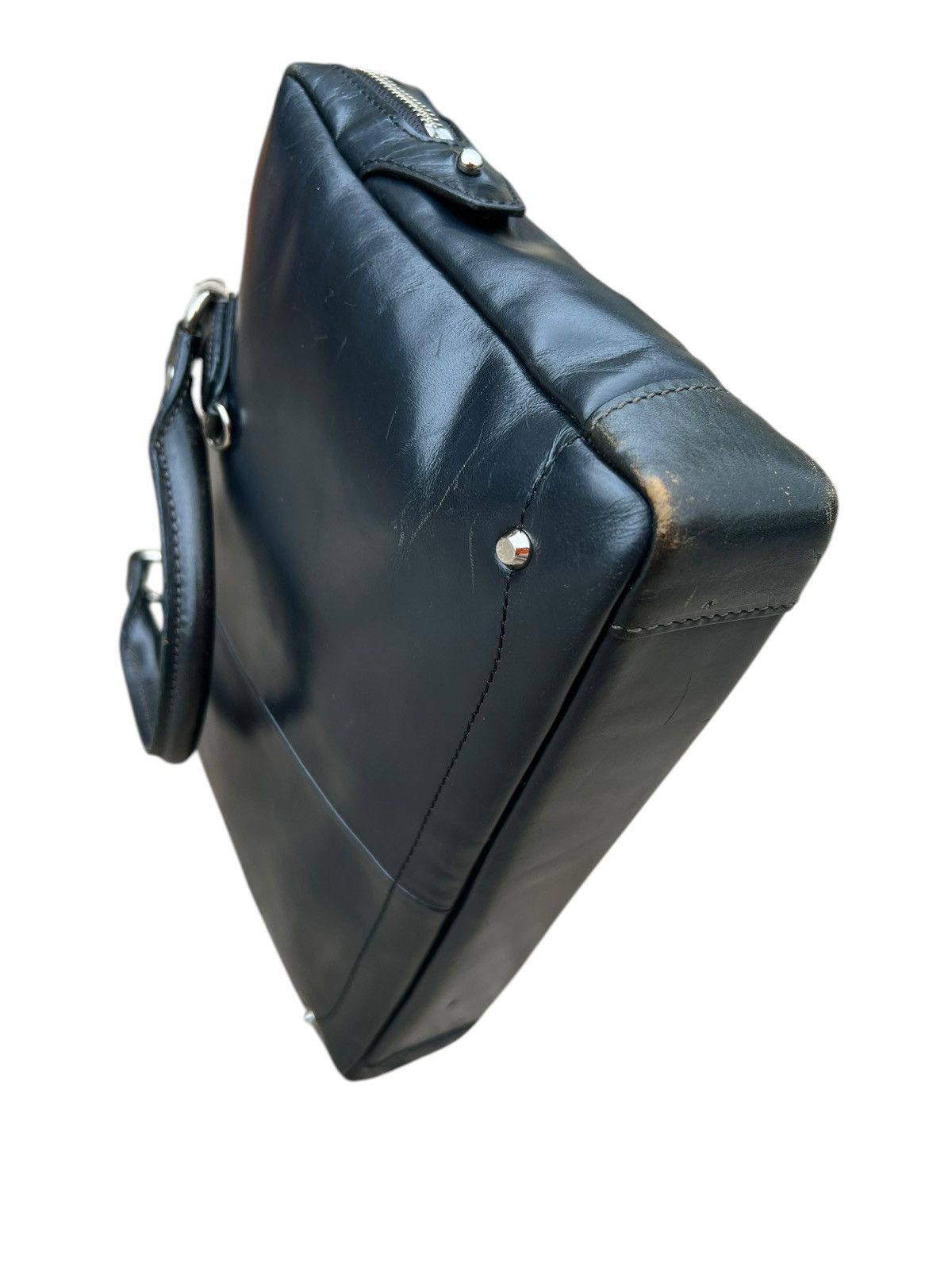 Kiefer neu Japan Distress Scratches Patina Leather Mini Bag