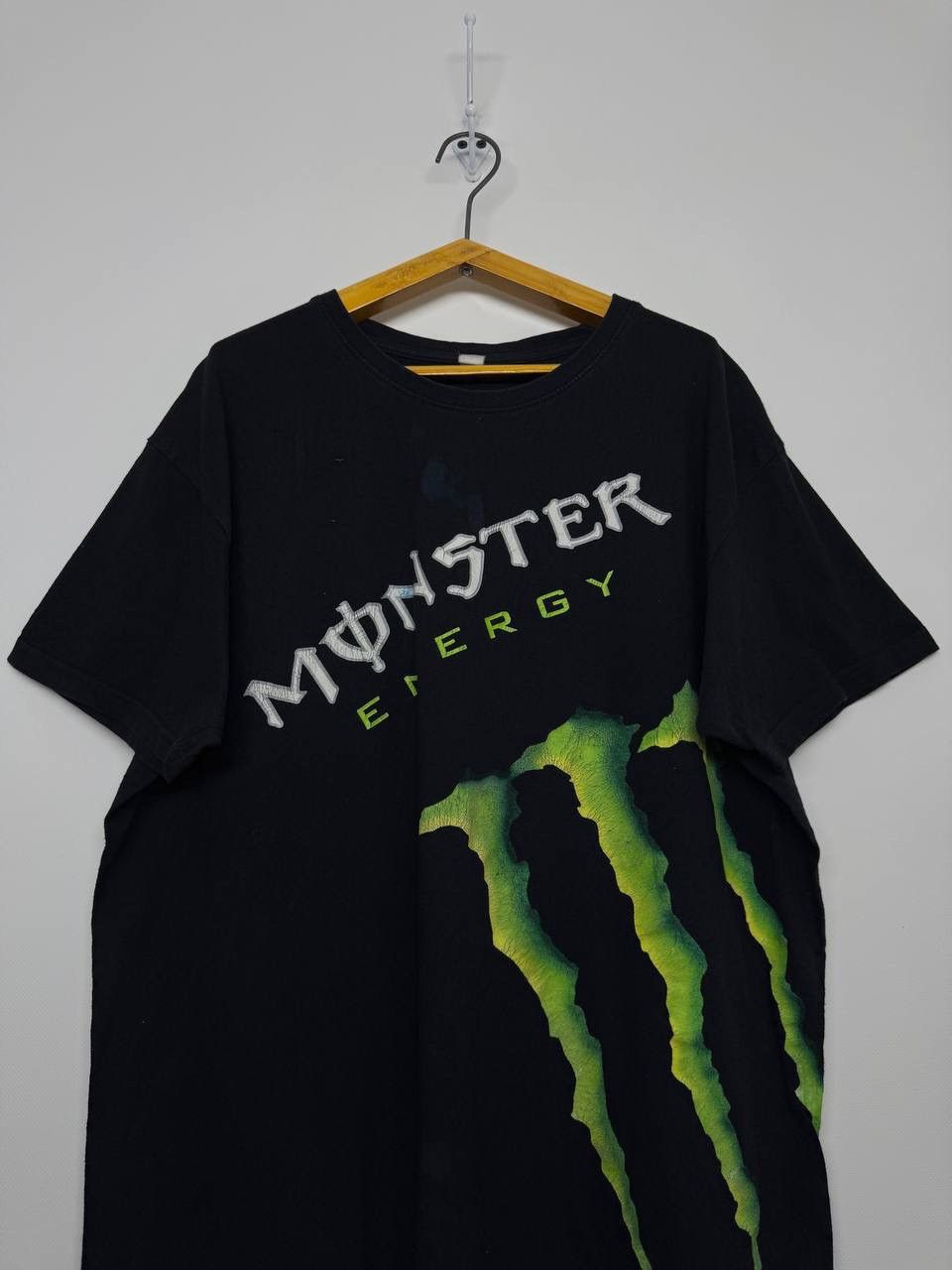 Vintage Monster Energy Drink Black Green Thunder Racing Tee Speed Size US XL / EU 56 / 4 - 2 Thumbnail