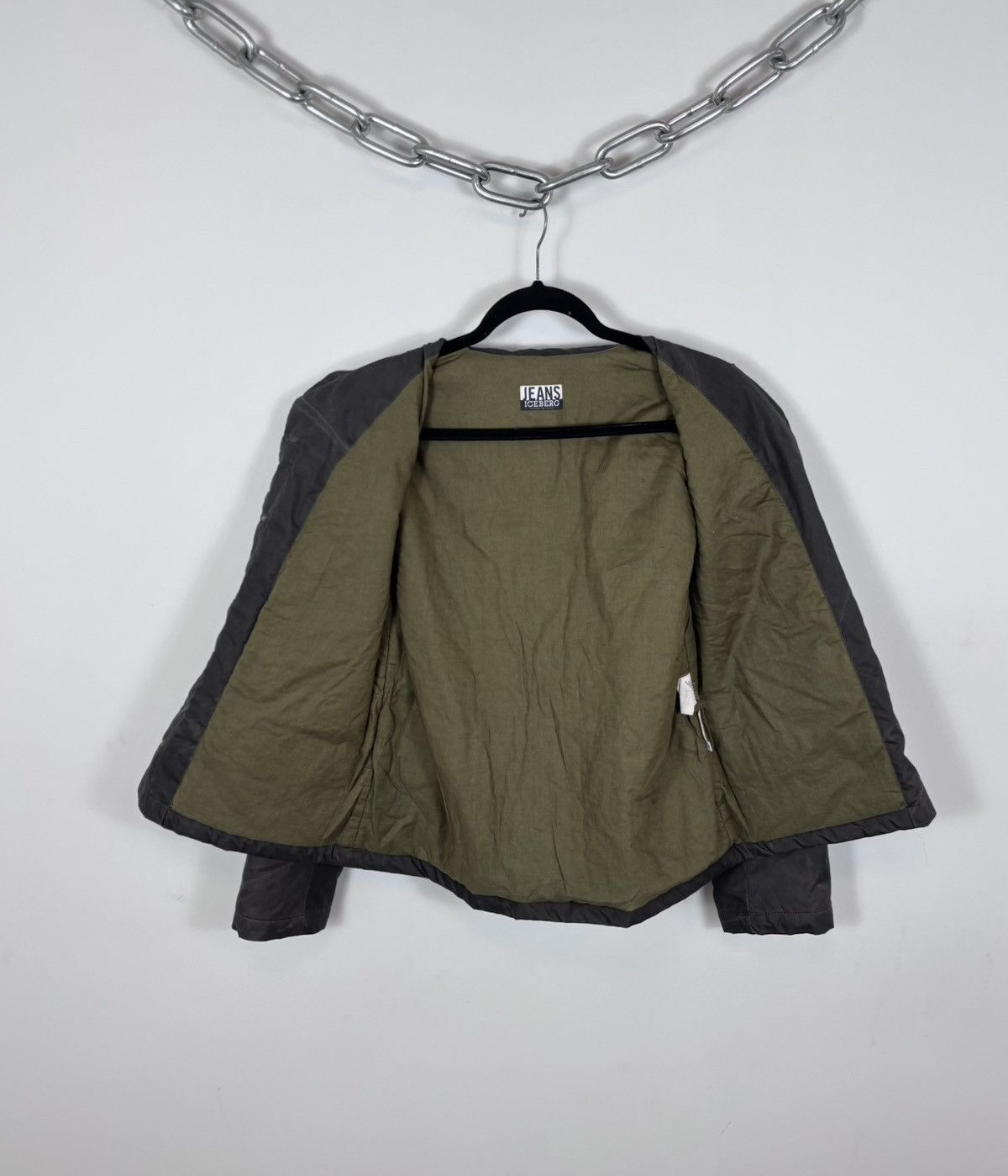Iceberg Vintage Iceberg Women’s Stone Fade Structured Luxury Jacket Size M / US 6-8 / IT 42-44 - 2 Thumbnail