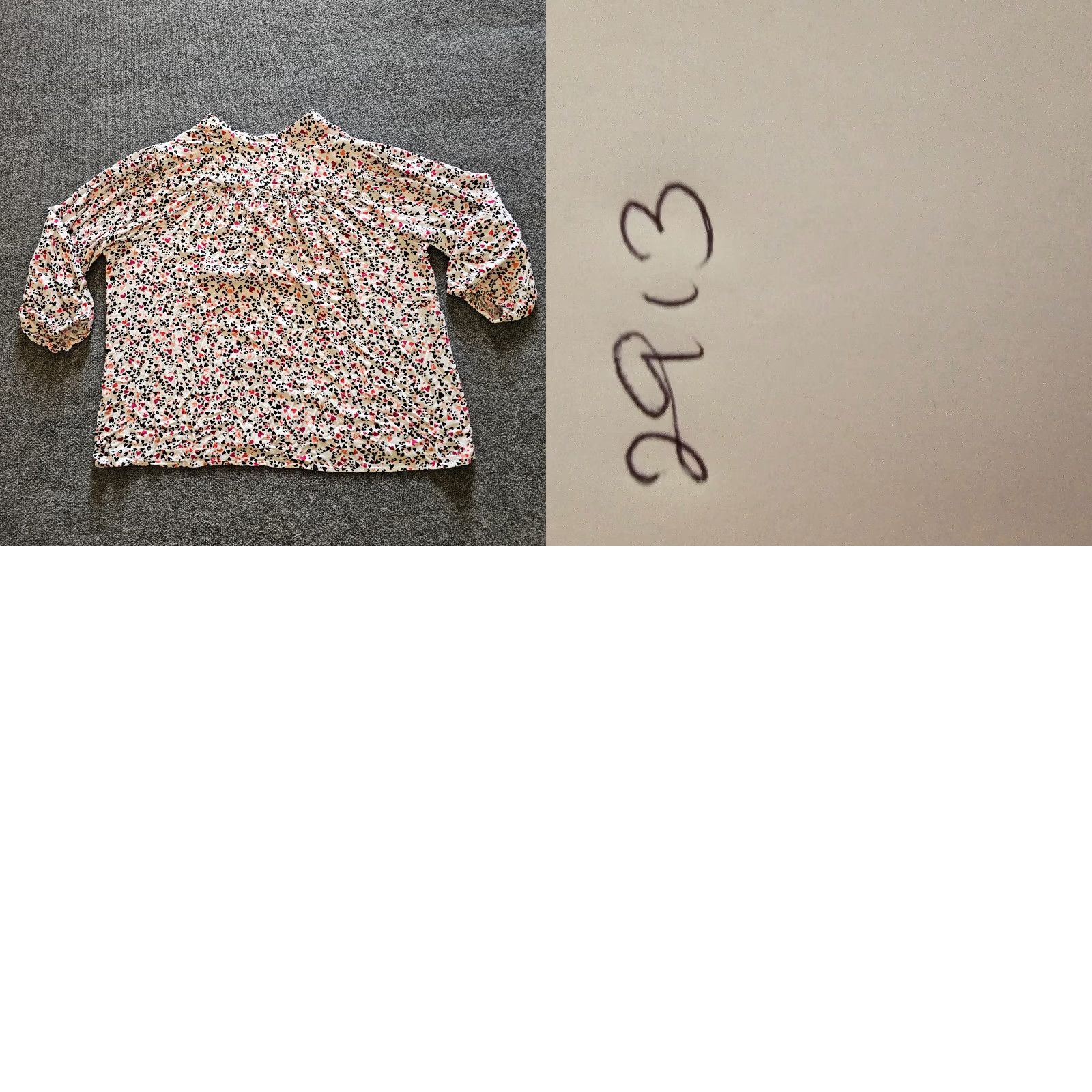 Vintage Chicos Top Womens 2XL White Pink Hearts 3/4 Sleeve V Neck Blouse Career Casual Shirt Womens Size XXL / US 16-18 / IT 52-54 - 9 Thumbnail