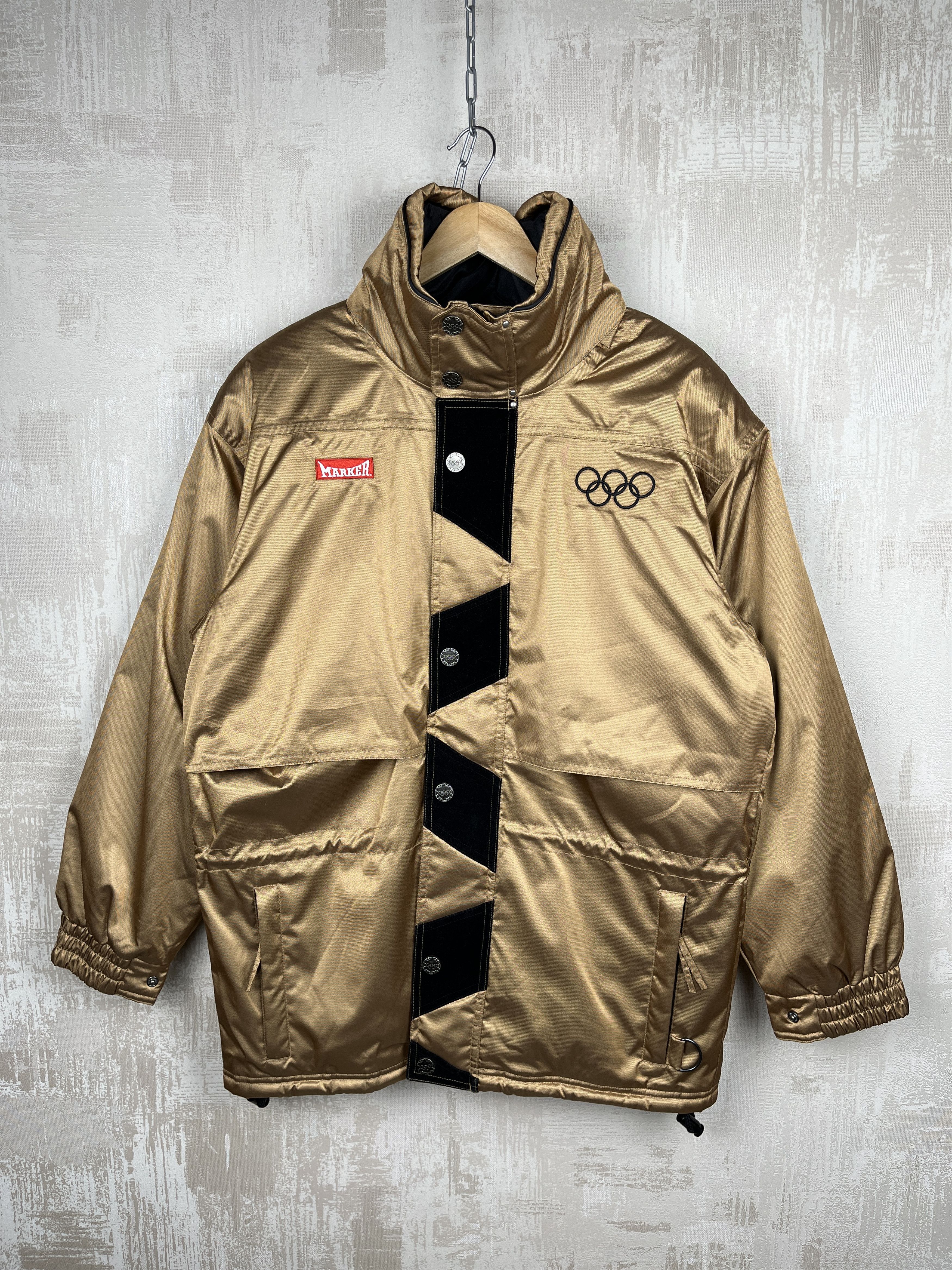 Market × USA Olympics × Vintage Vintage Olympics Games Big Logo Marker Winter Jacket Size US XS / EU 42 / 0 - 6 Thumbnail
