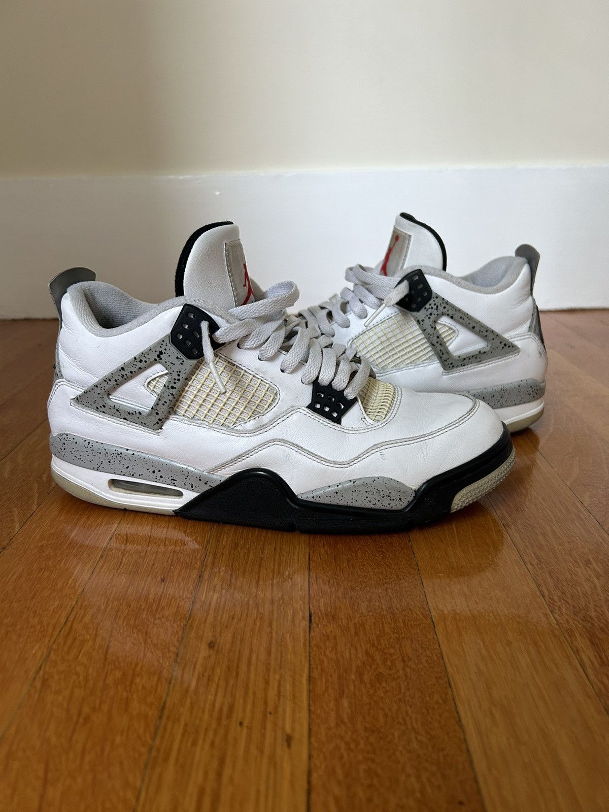 Jordan Brand × Nike Jordan 4 White Cement Retro OG 2016 Size US 10.5 / EU 43-44 - 1 Thumbnail