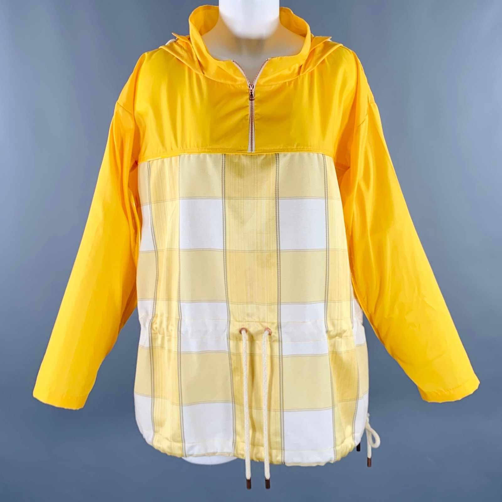 Other F.WORDS XS/S Yellow White Mixed Patterns Windbreaker Jacket Size XS / US 0-2 / IT 36-38 - 1 Thumbnail