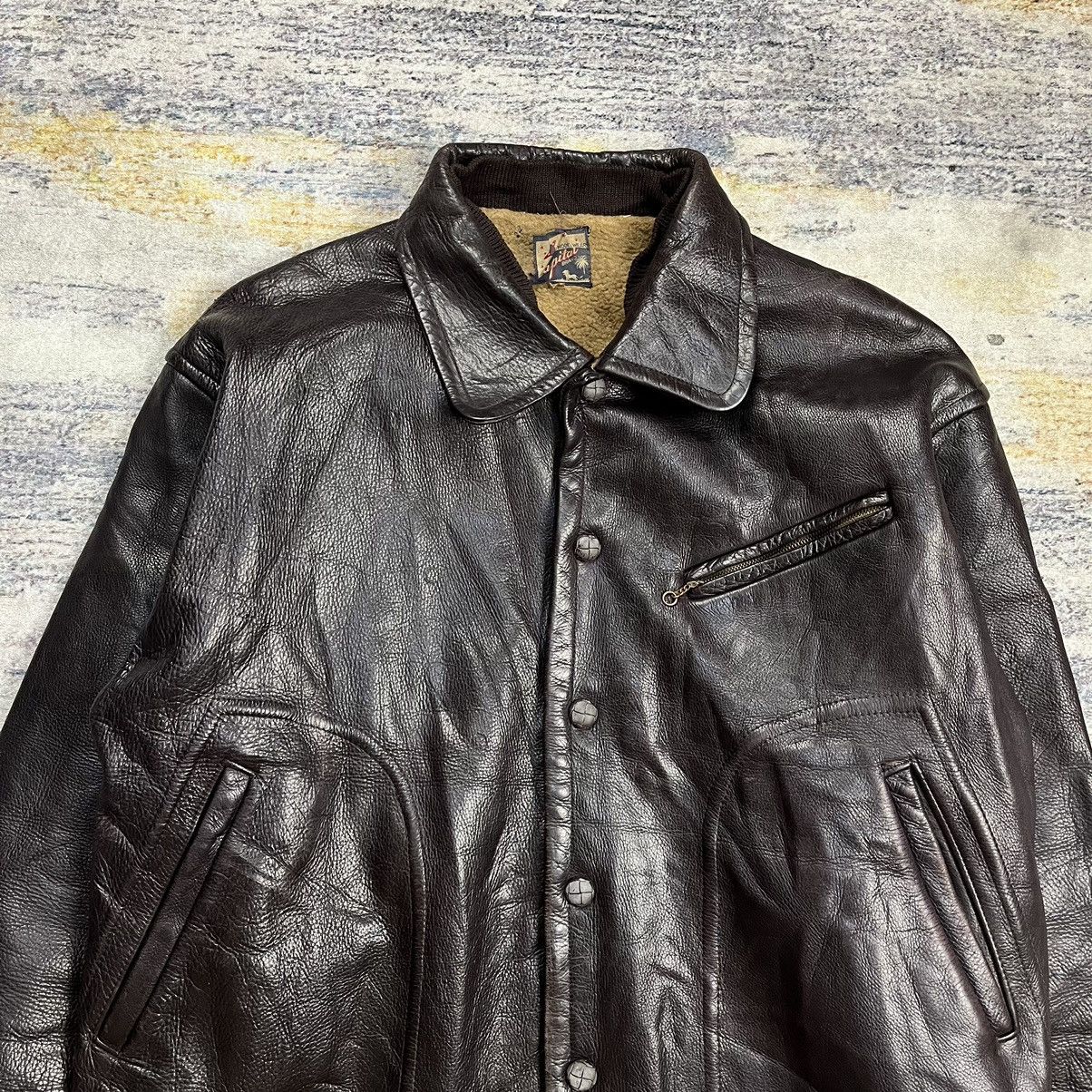 Japanese Brand Vintage 80s Capital brand bikers leather jacket Size US M / EU 48-50 / 2 - 4 Thumbnail