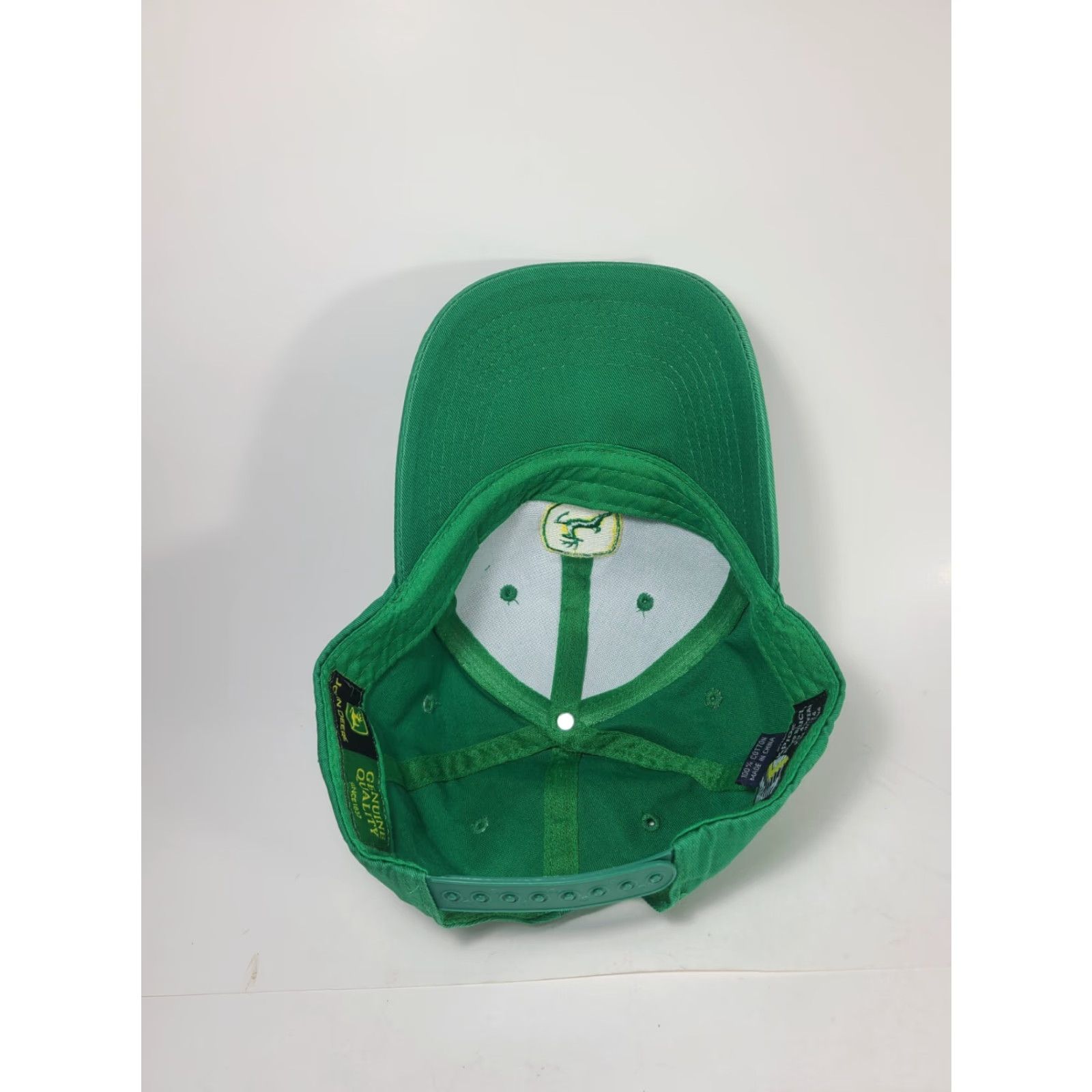 John Deere VINTAGE John Deere Baseball Cap Hat Snapback Green Yellow Farming Agriculture Machinery Men Adjustable Cotton Twill Logo Outdoor American Size ONE SIZE - 7 Thumbnail