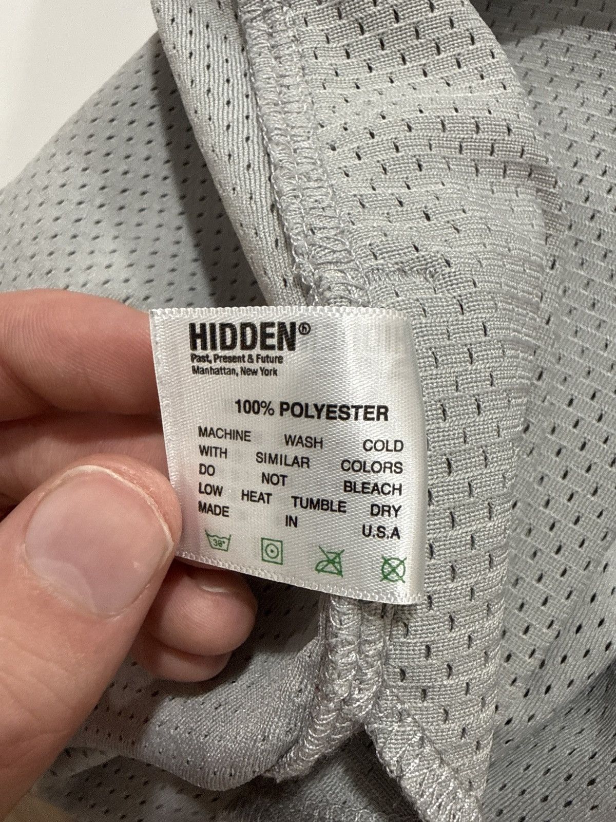 HIDDEN Hidden H Logo Blue Grey Mesh Shorts Medium Size US 32 / EU 48 - 6 Thumbnail