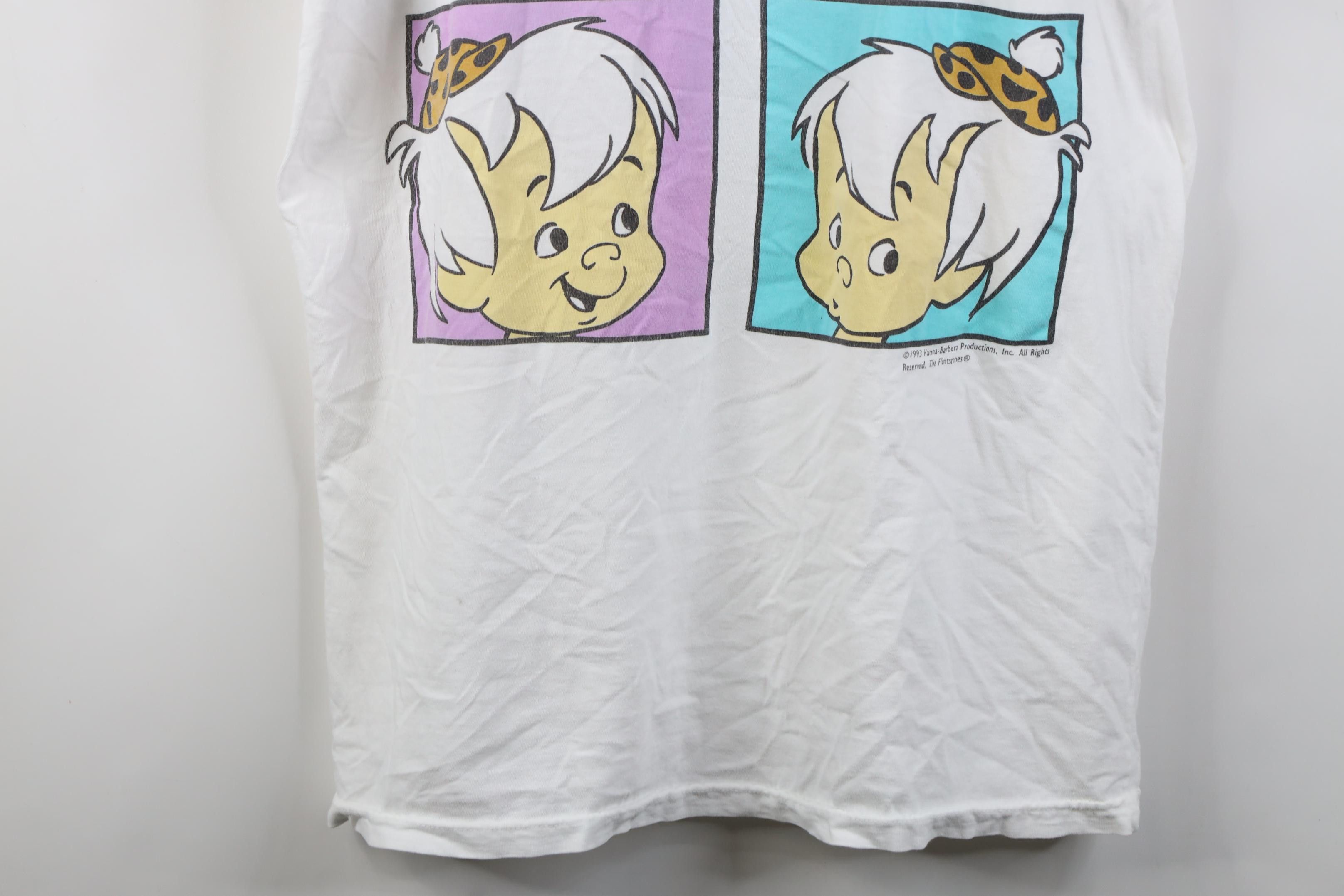 Vintage Vintage 90s Flintstones Bamm Night Sleeping T-Shirt Cotton Size ONE SIZE - 3 Thumbnail