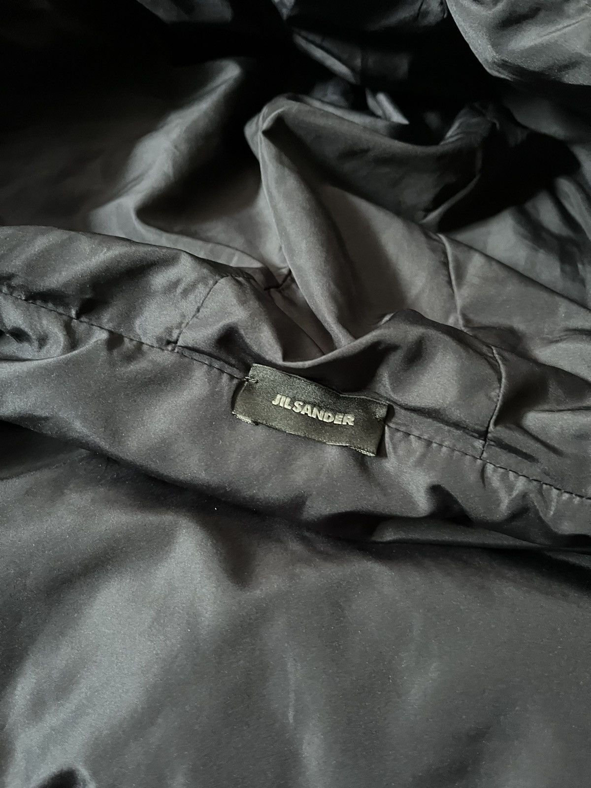Jil Sander Jil Sander by Raf Simon wool nylon puffer jacket navy Size US L / EU 52-54 / 3 - 10 Thumbnail